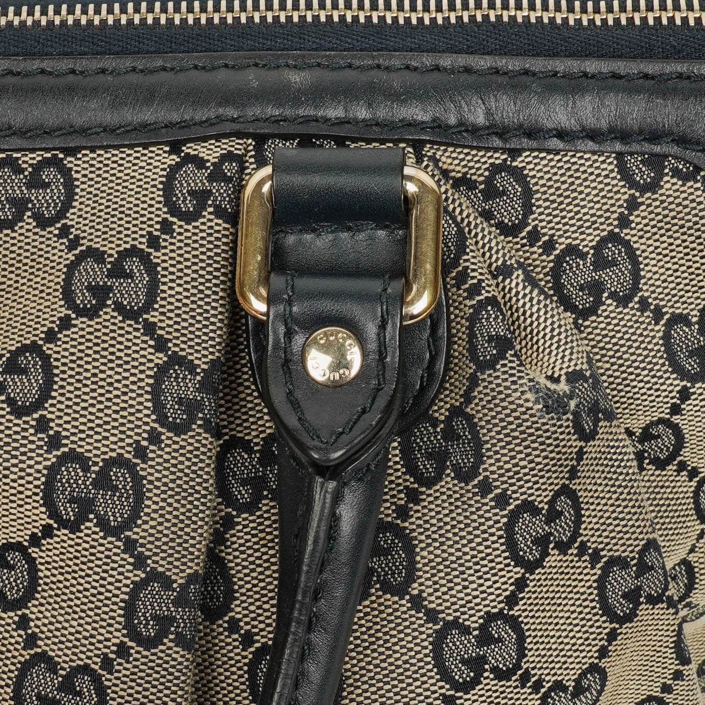 Gucci Monogram Canvas Sukey Hobo Bag