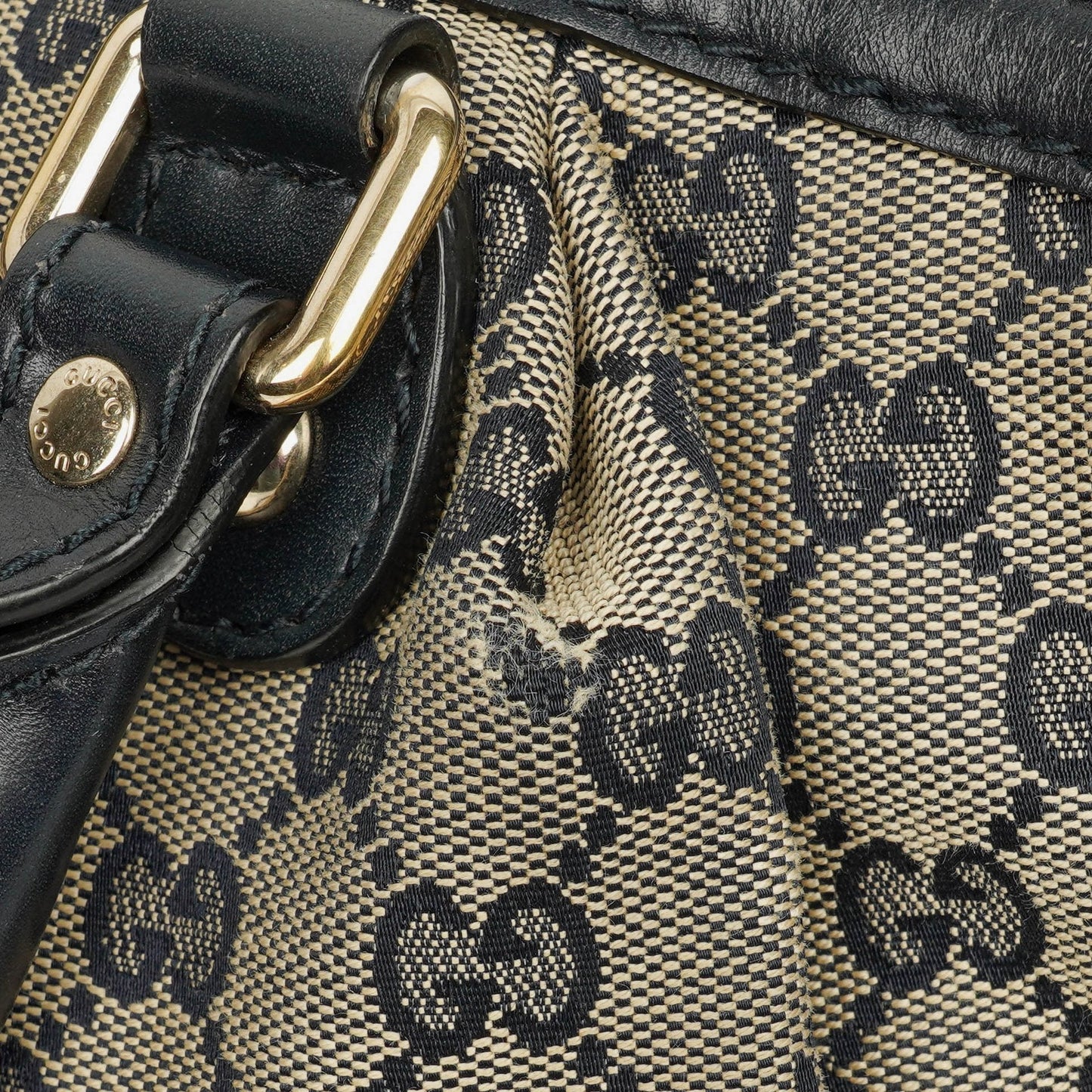 Gucci Monogram Canvas Sukey Hobo Bag