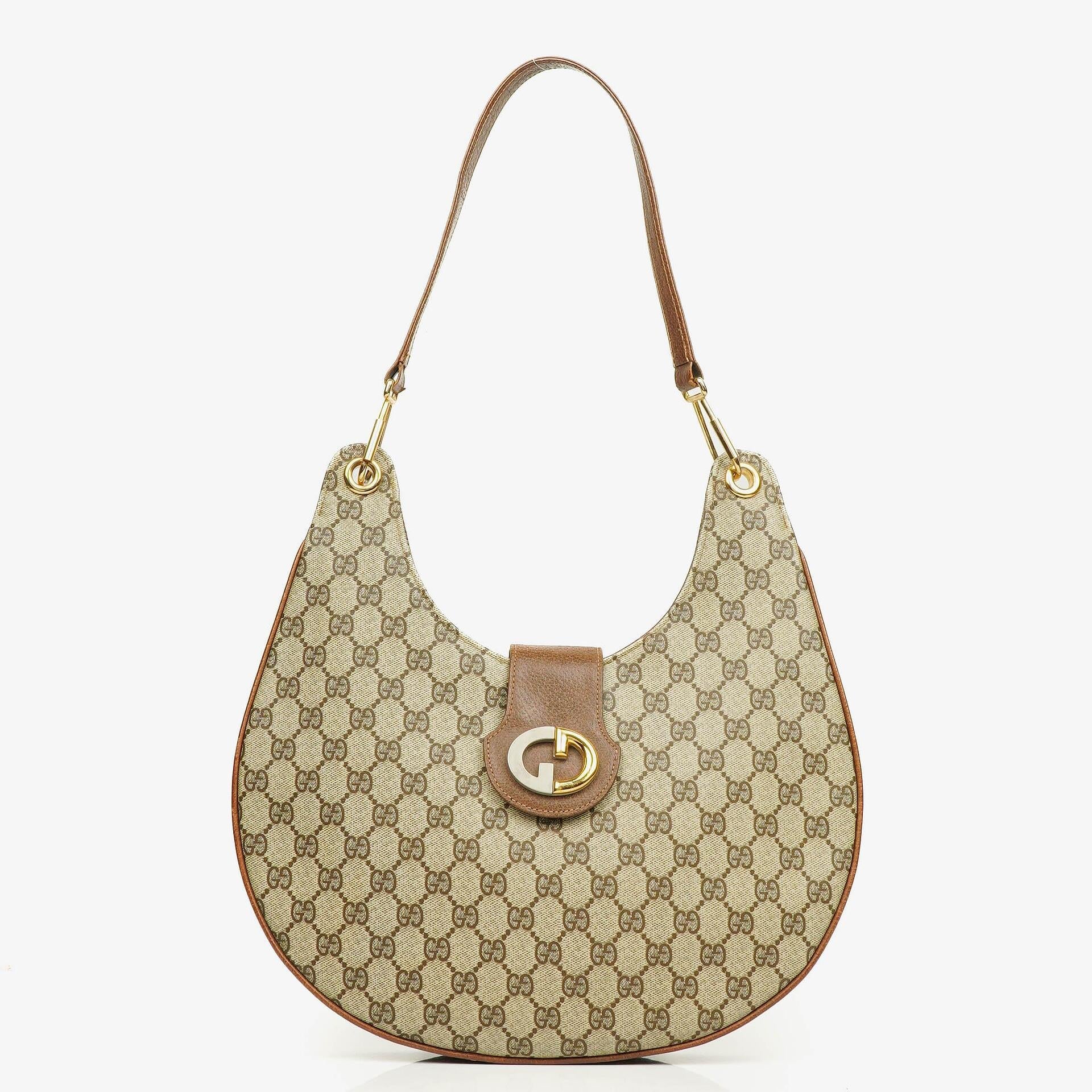 Gucci Monogram GG Supreme Hobo Bag