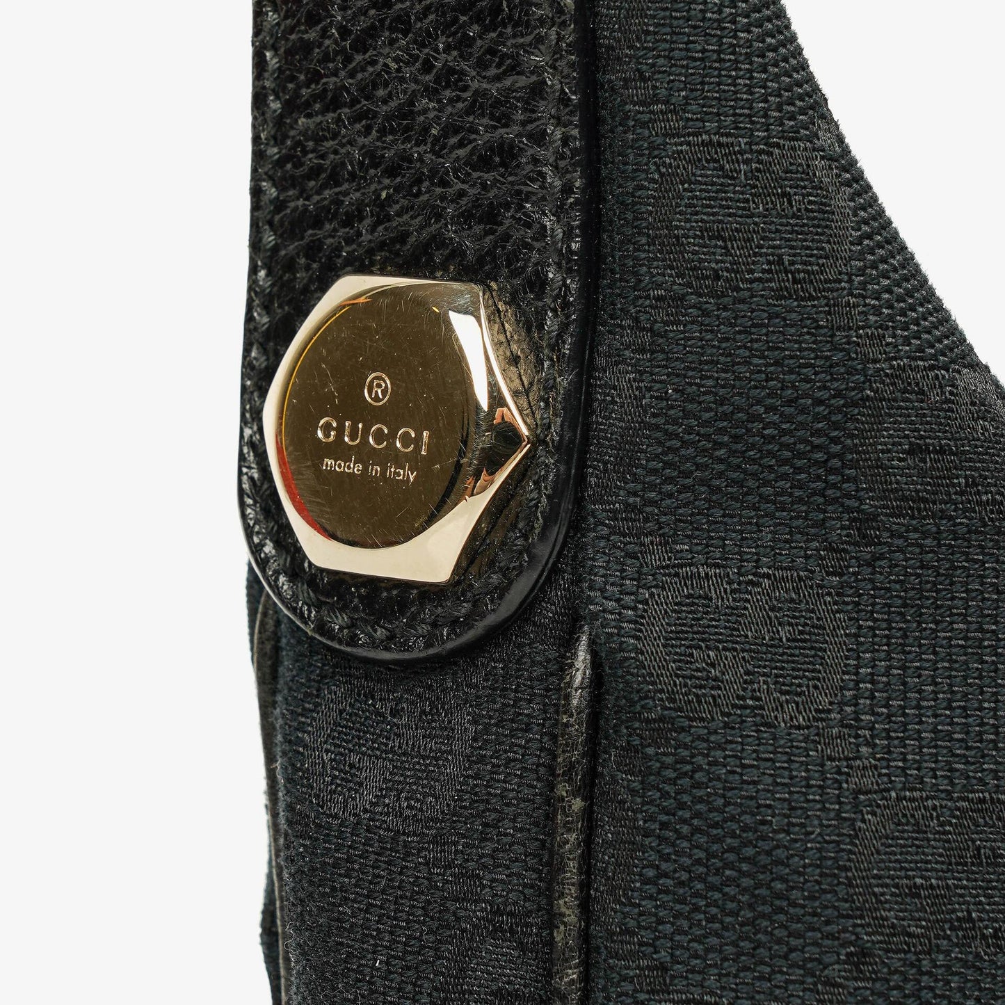 Gucci Navy GG Canvas Hobo Shoulder Bag