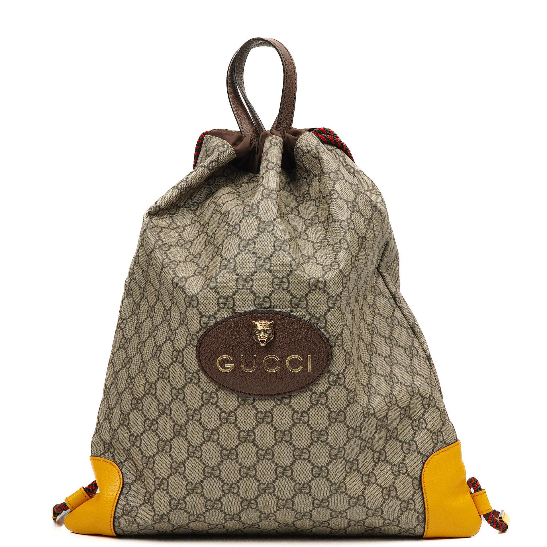 Gucci Neo Vintage Drawstring Backpack Top Handle