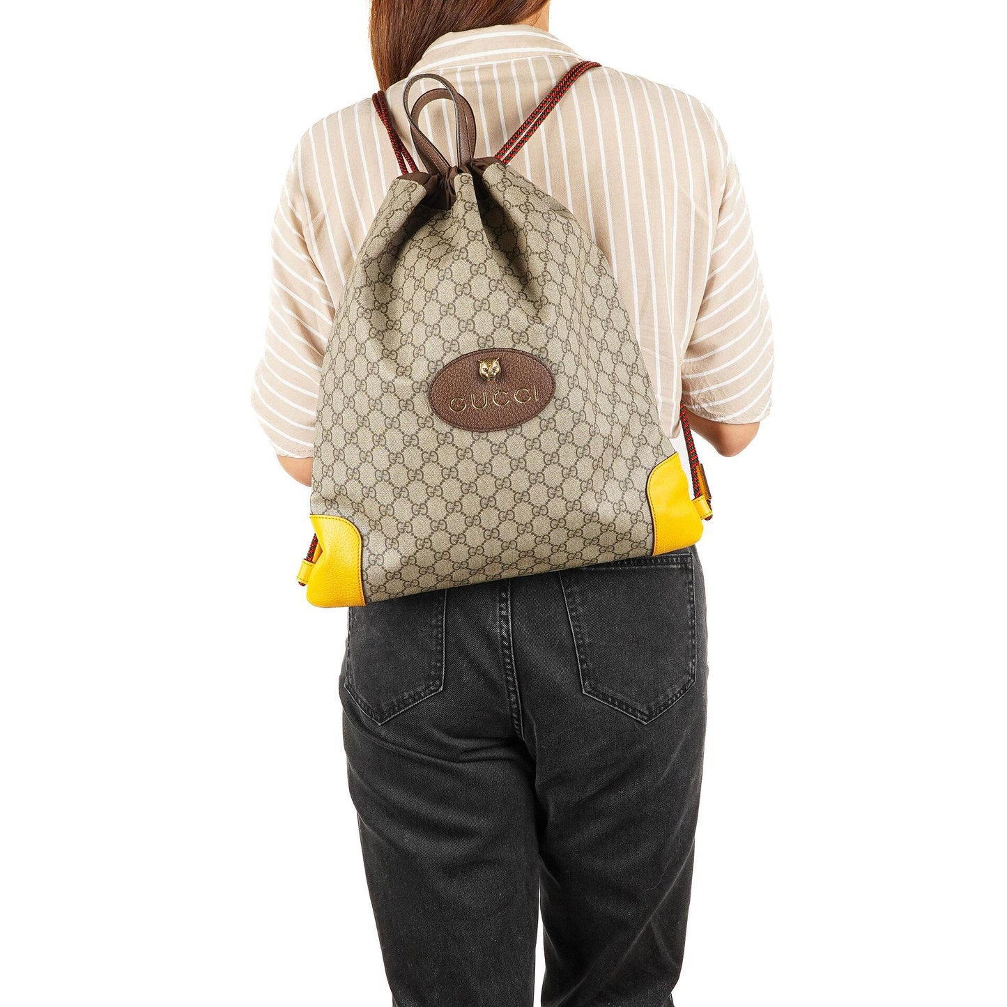 Gucci Neo Vintage Drawstring Backpack Top Handle