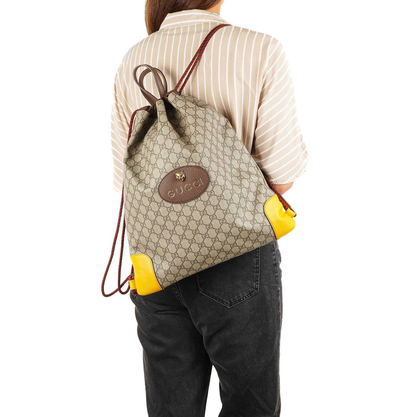 Gucci Neo Vintage Drawstring Backpack Top Handle