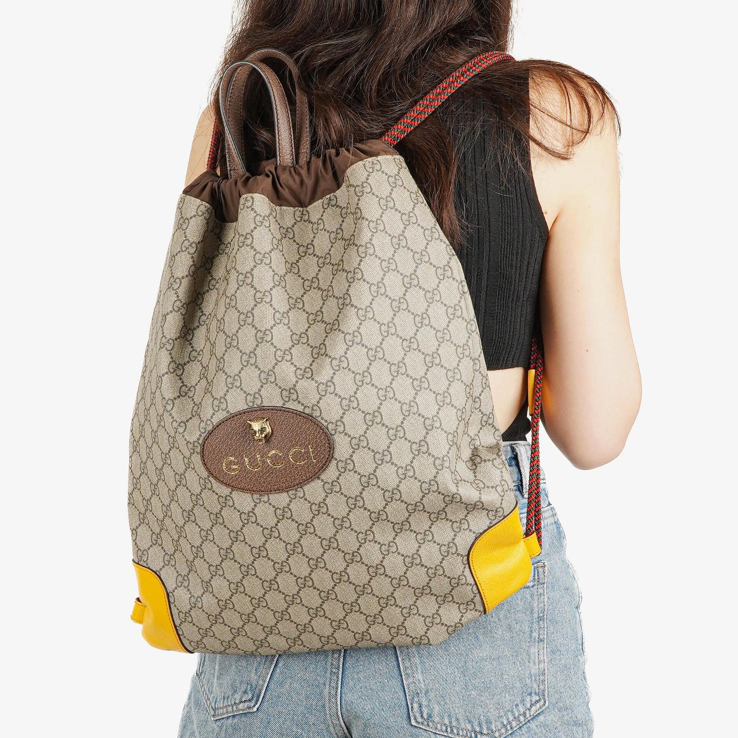 Gucci Neo Vintage Drawstring Backpack Top Handle