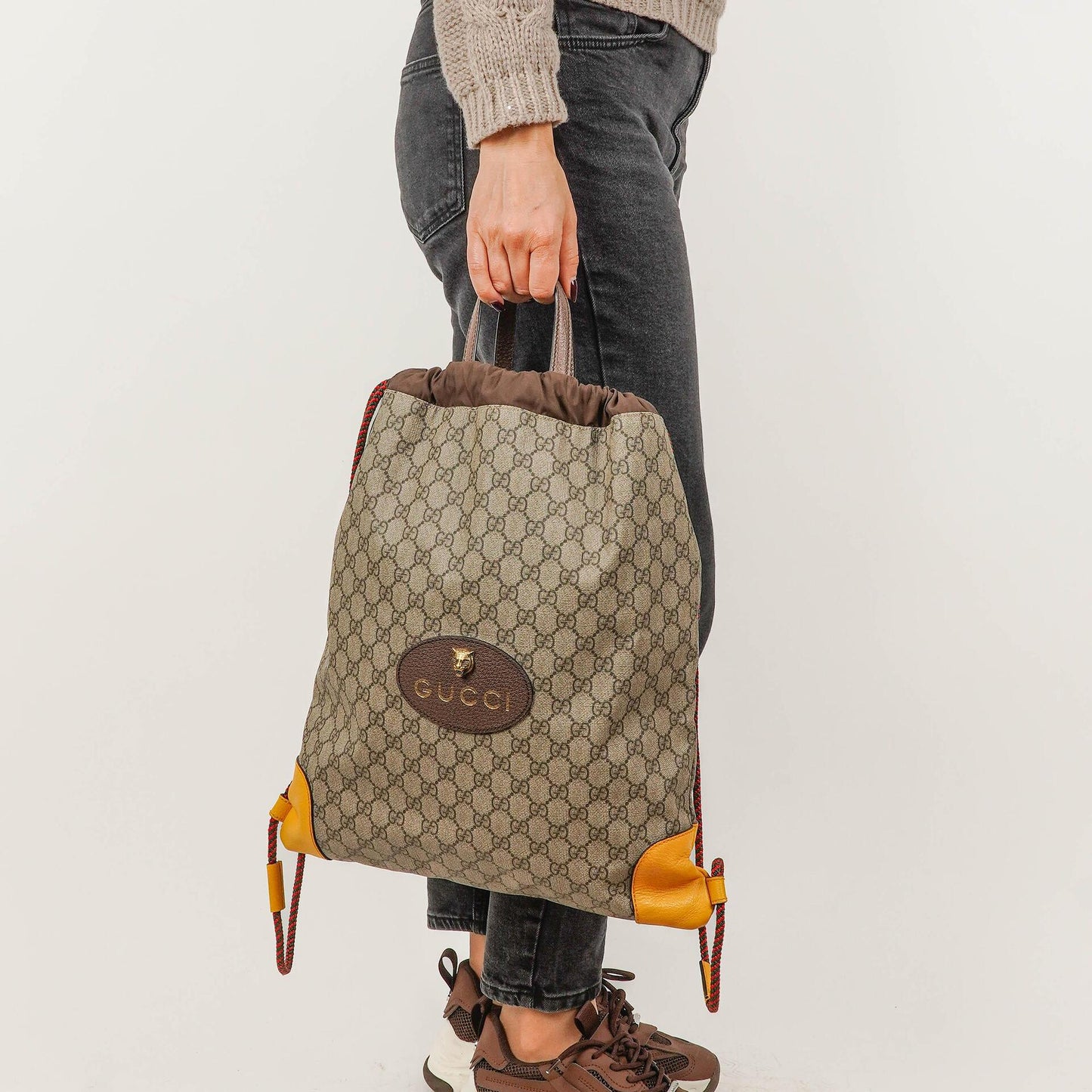 Gucci Neo Vintage Drawstring Backpack Top Handle