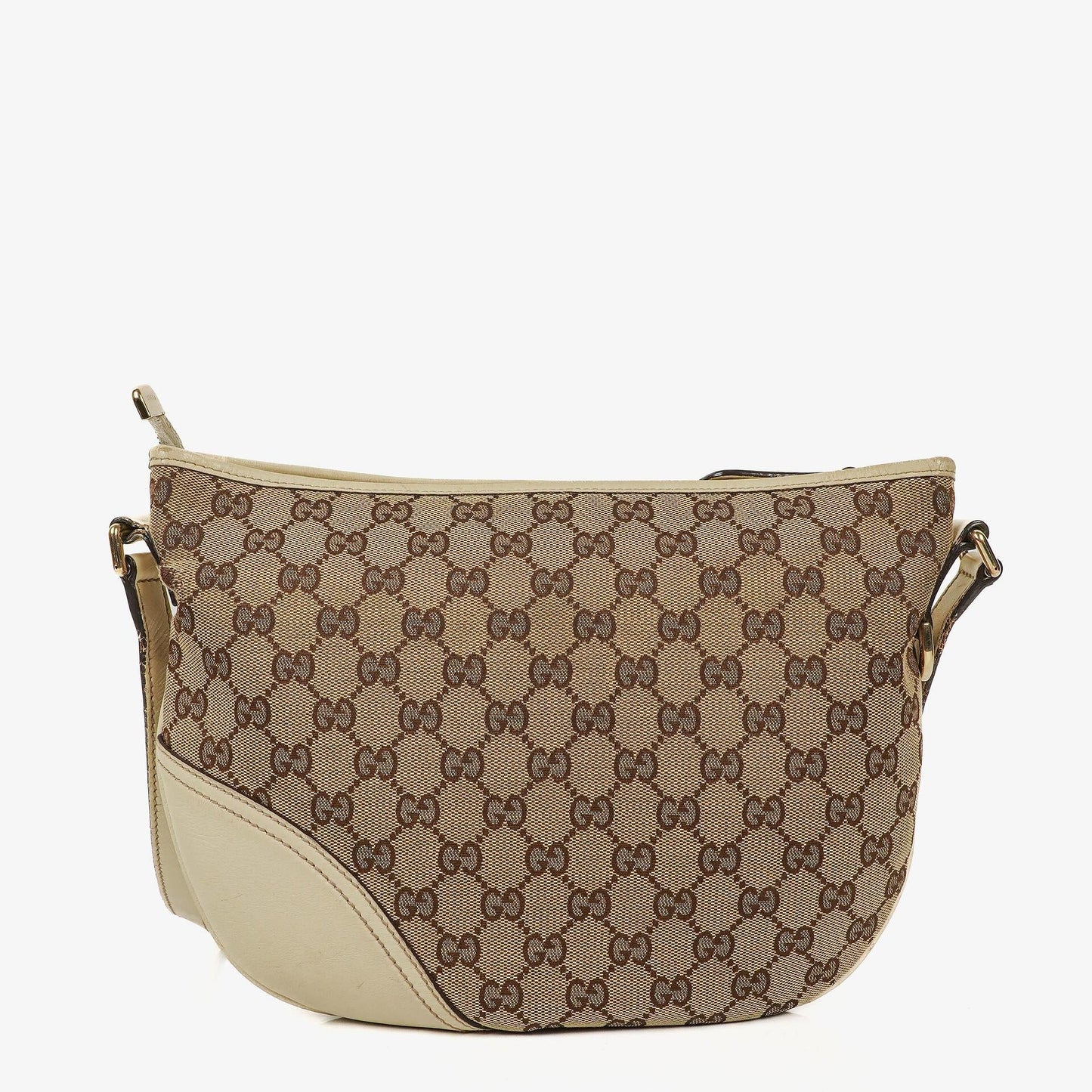 Gucci New Britt Half Moon Monogram Medium Hobo Bag