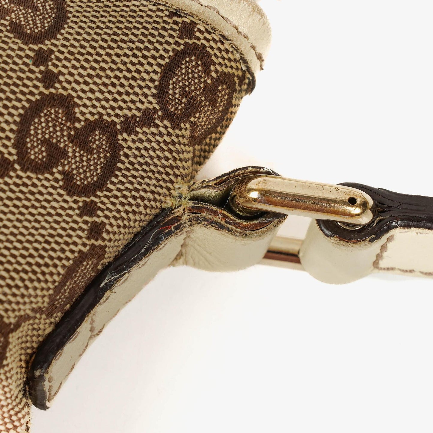 Gucci New Britt Half Moon Monogram Medium Hobo Bag