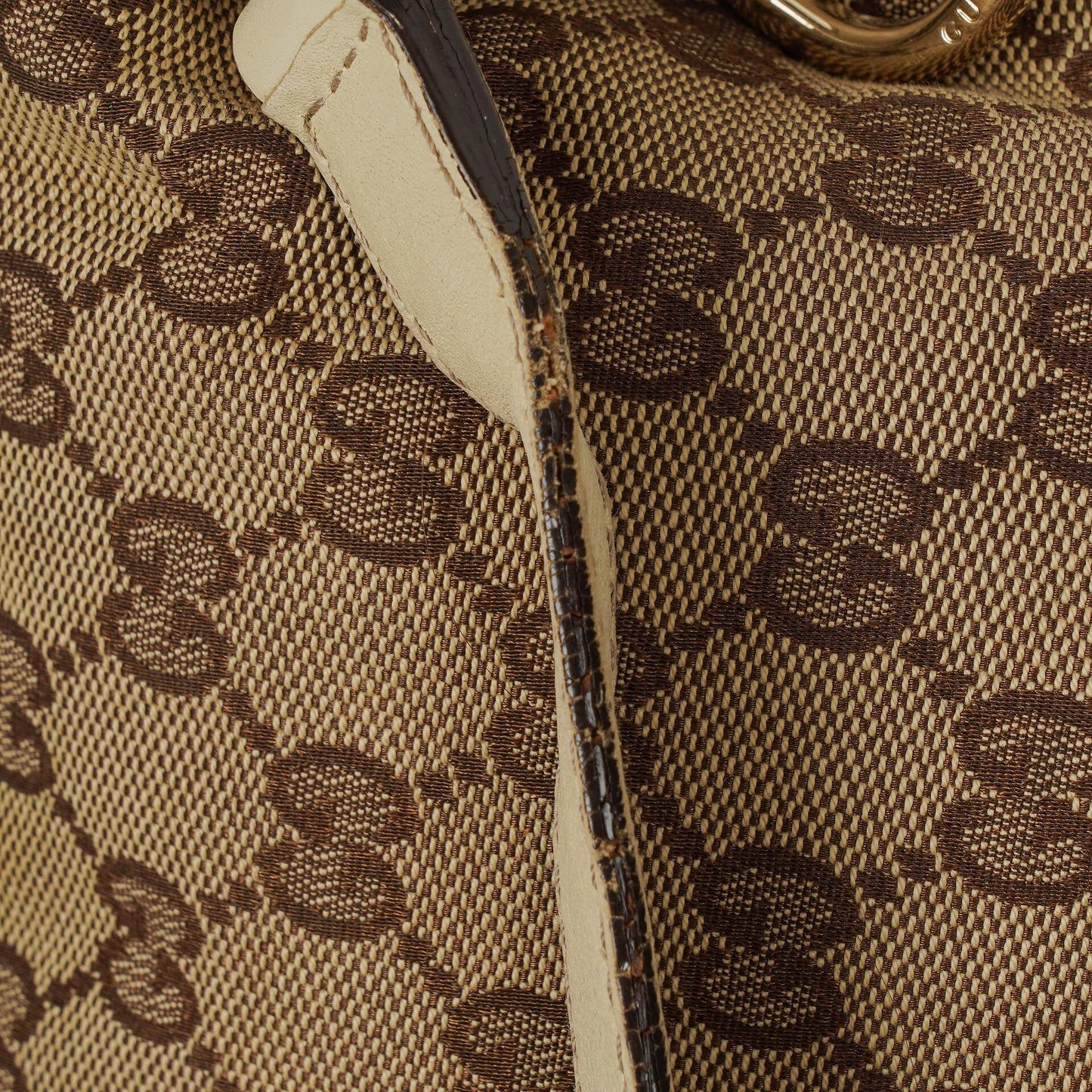 Gucci New Britt Half Moon Monogram Medium Hobo Bag