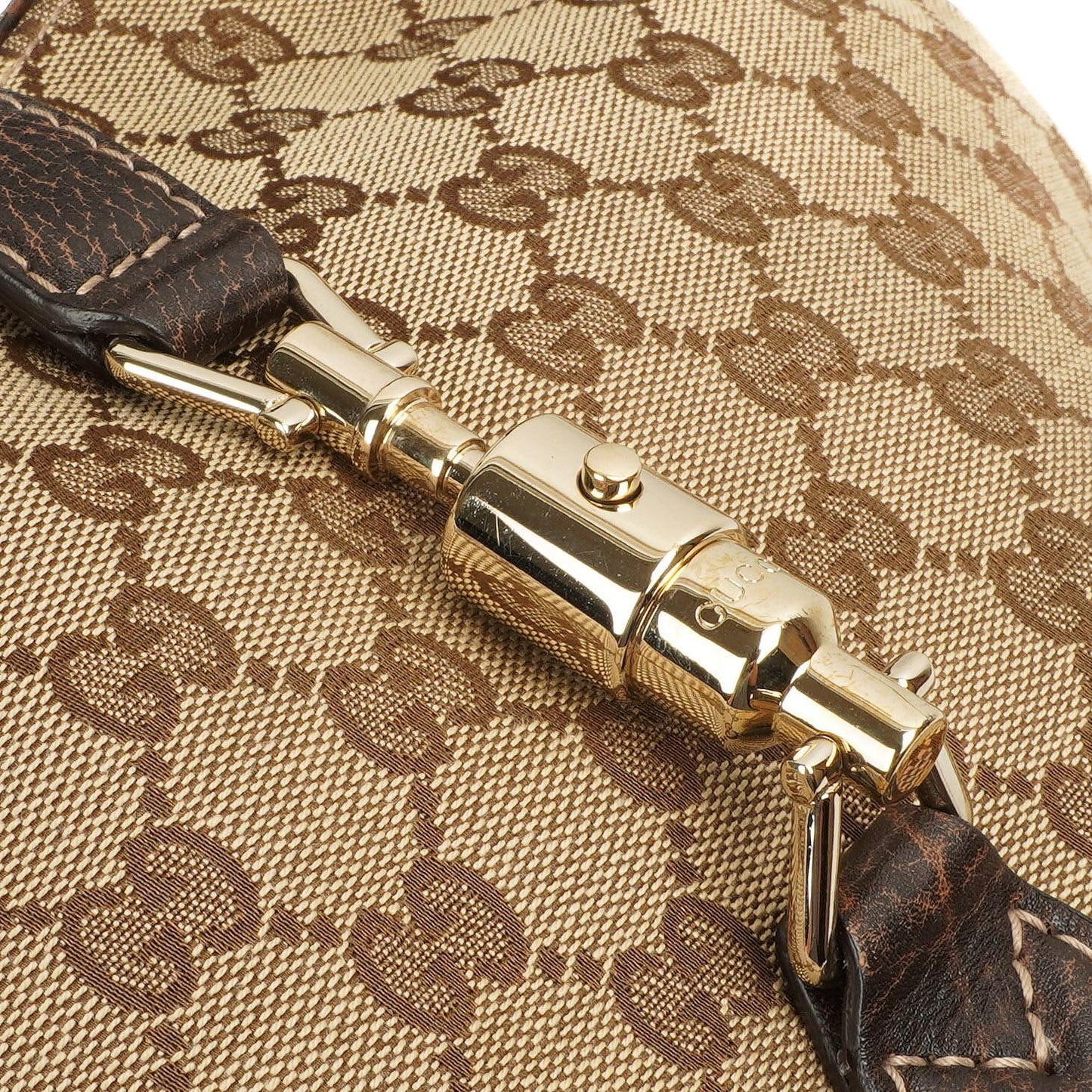 Gucci New Jackie Medium Hobo Bag Brown GG Monogram