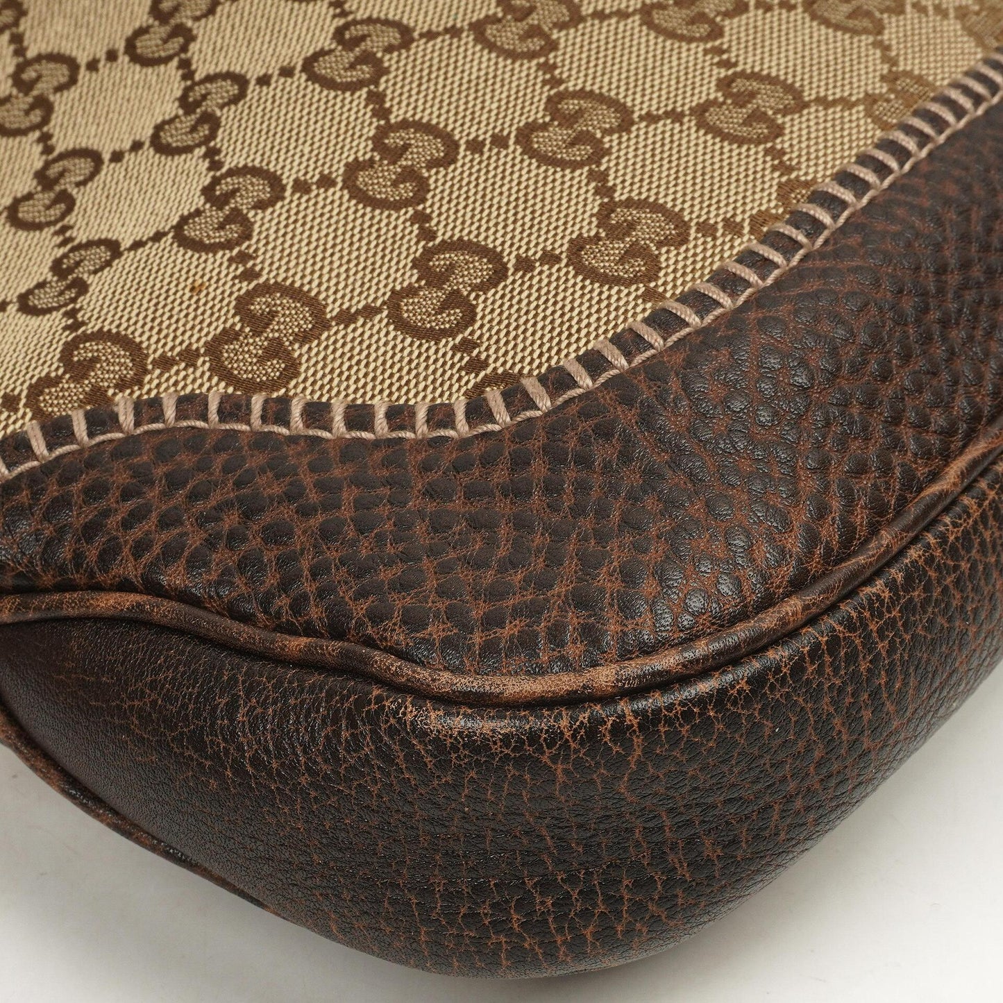 Gucci New Jackie Medium Hobo Bag Brown GG Monogram