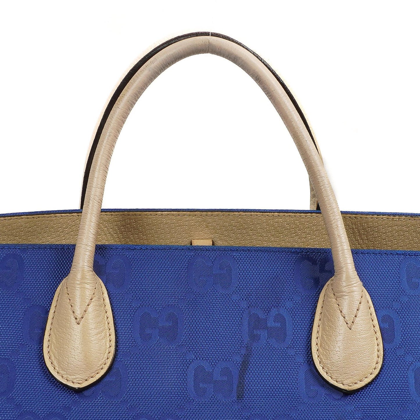 Gucci Off The Grid Tote Bag Orient Blue GG Econyl Nylon Monogram Large