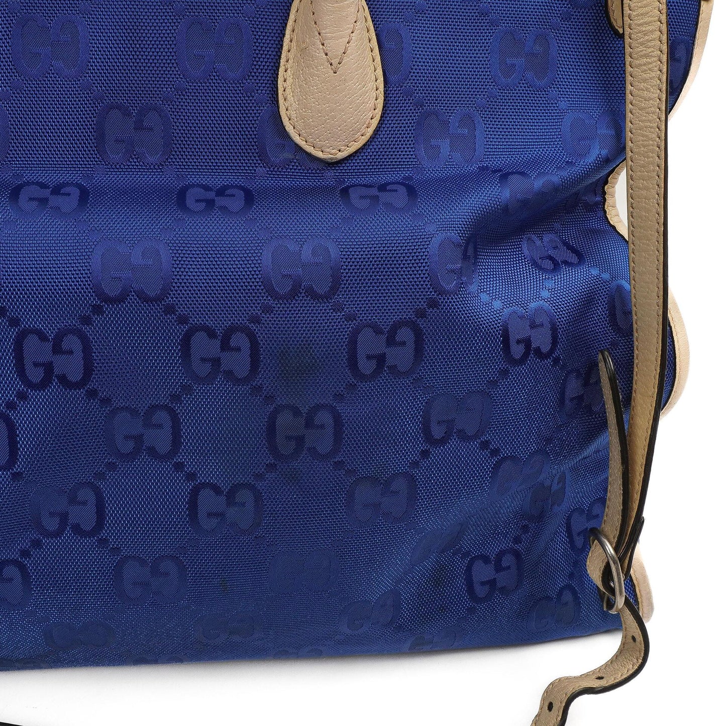 Gucci Off The Grid Tote Bag Orient Blue GG Econyl Nylon Monogram Large