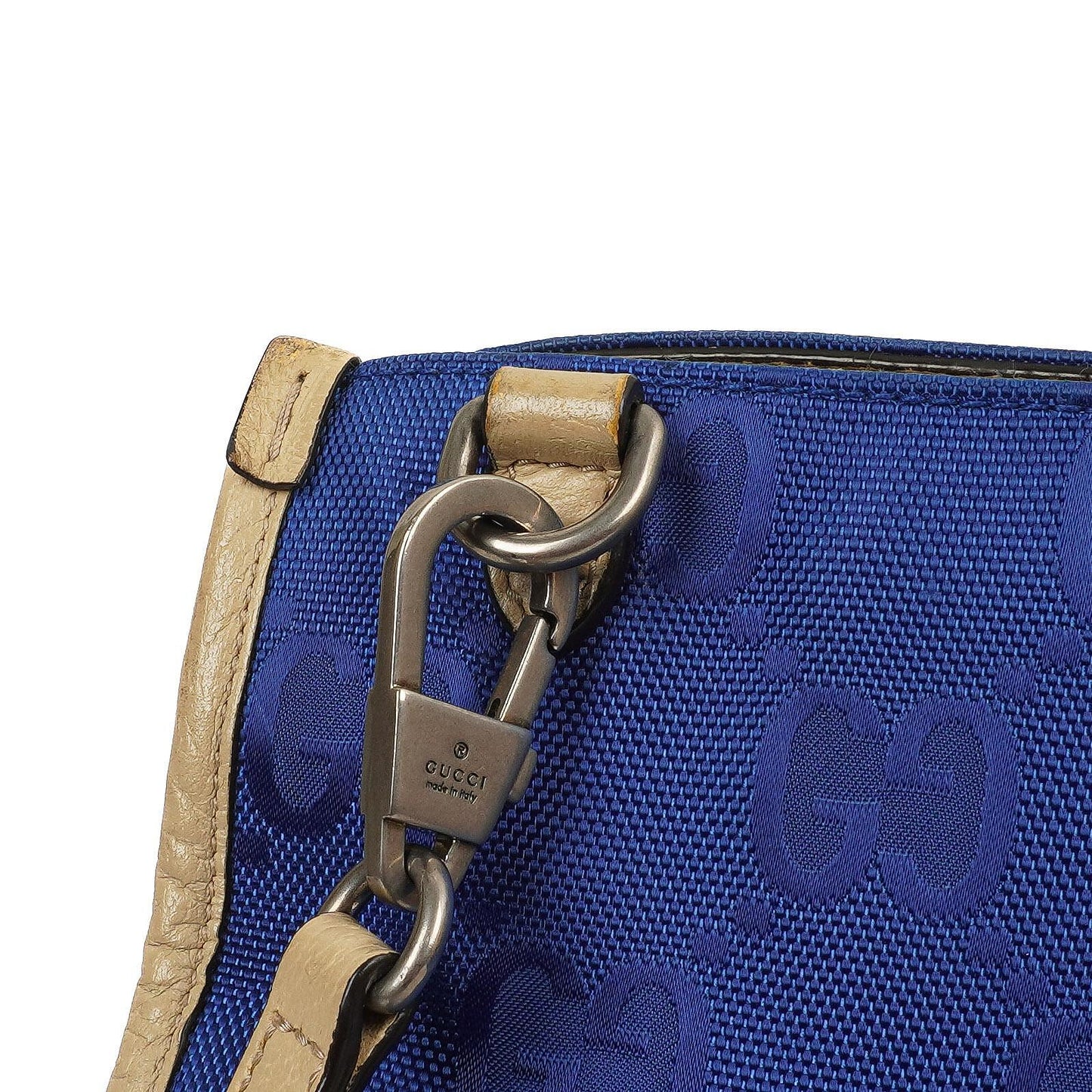 Gucci Off The Grid Tote Bag Orient Blue GG Econyl Nylon Monogram Large