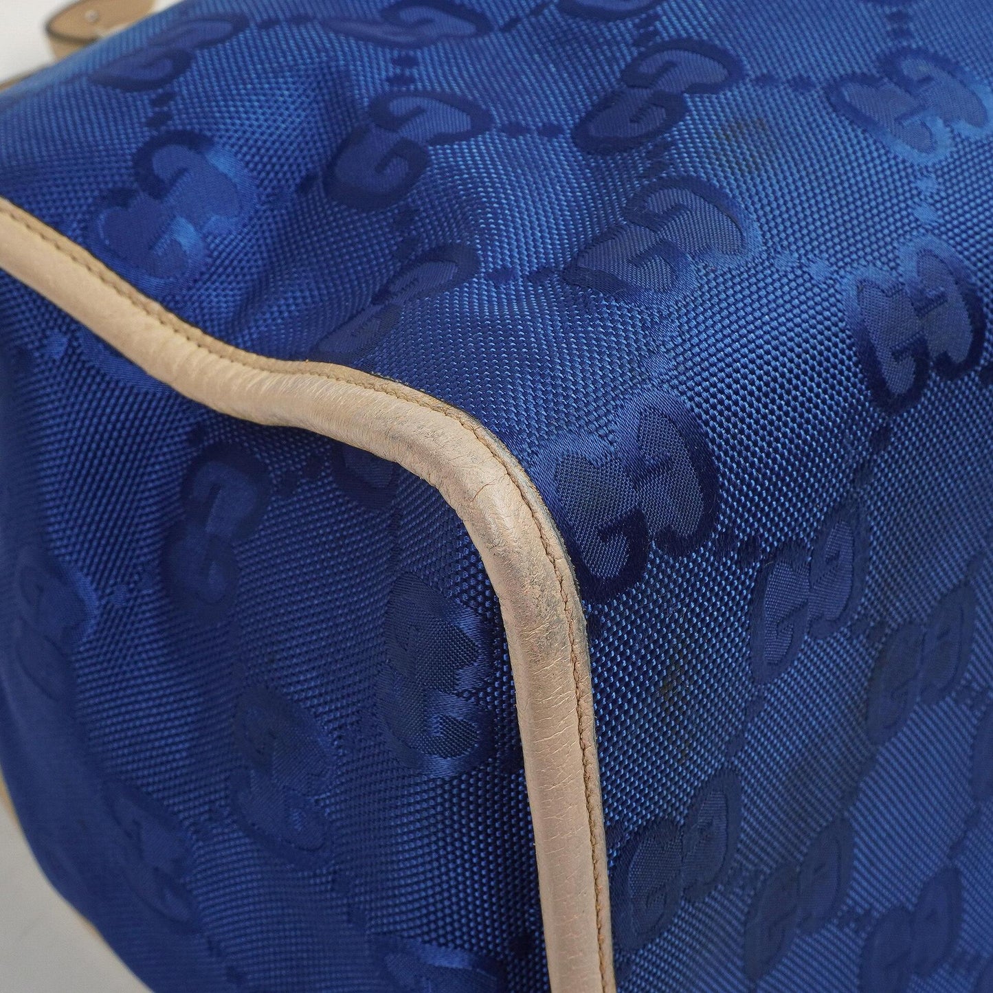 Gucci Off The Grid Tote Bag Orient Blue GG Econyl Nylon Monogram Large
