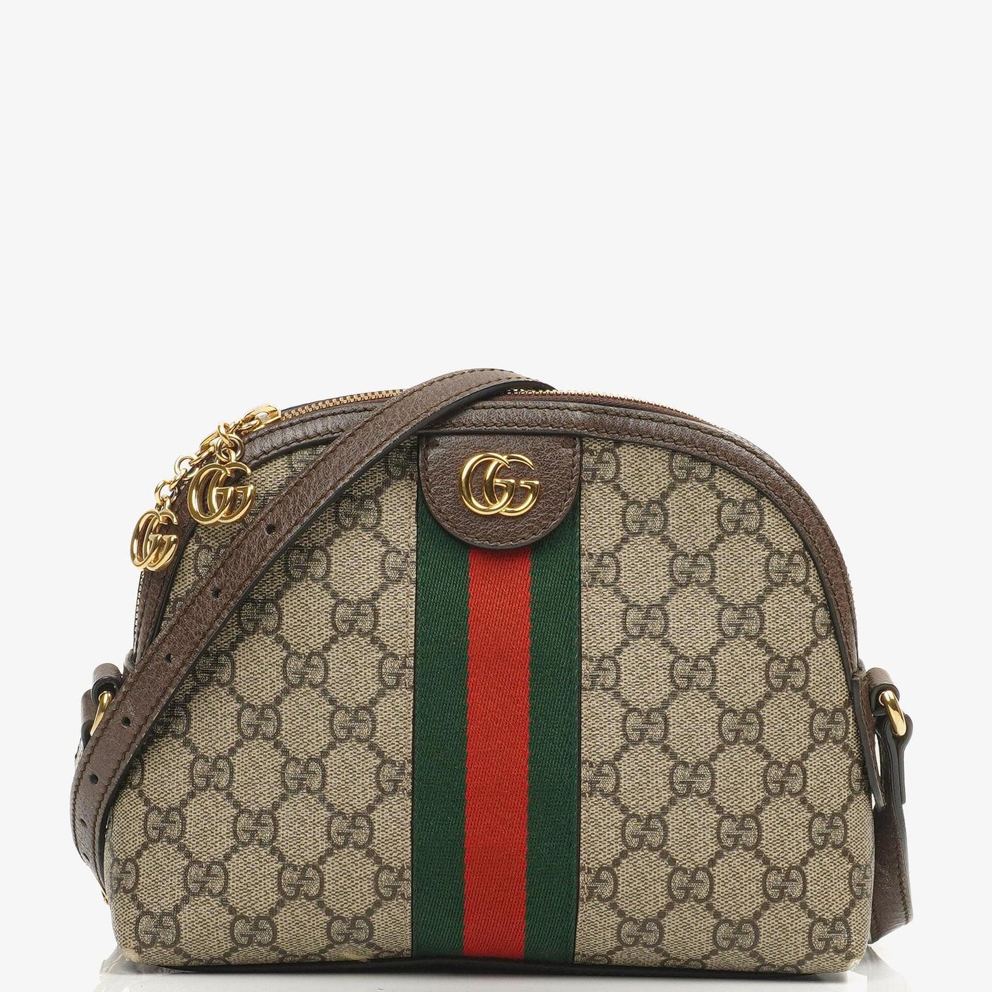 Gucci Ophidia Dome Small Web GG Supreme Monogram Shoulder Bag