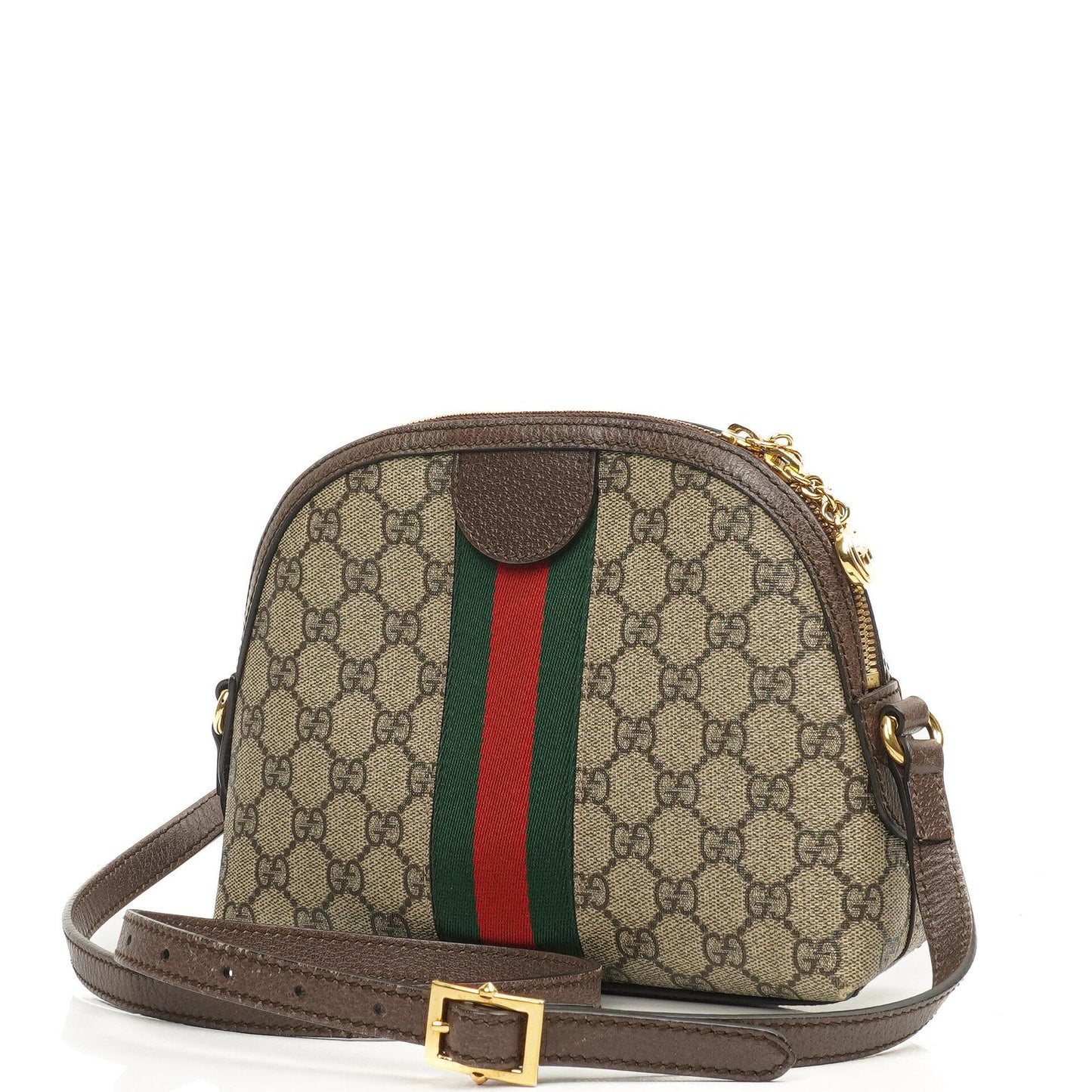 Gucci Ophidia Dome Small Web GG Supreme Monogram Shoulder Bag