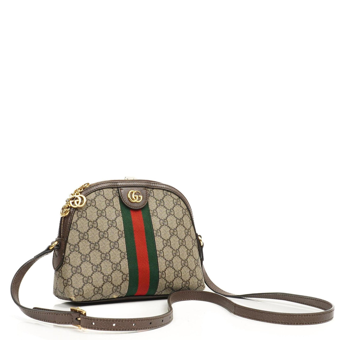 Gucci Ophidia Dome Small Web GG Supreme Monogram Shoulder Bag