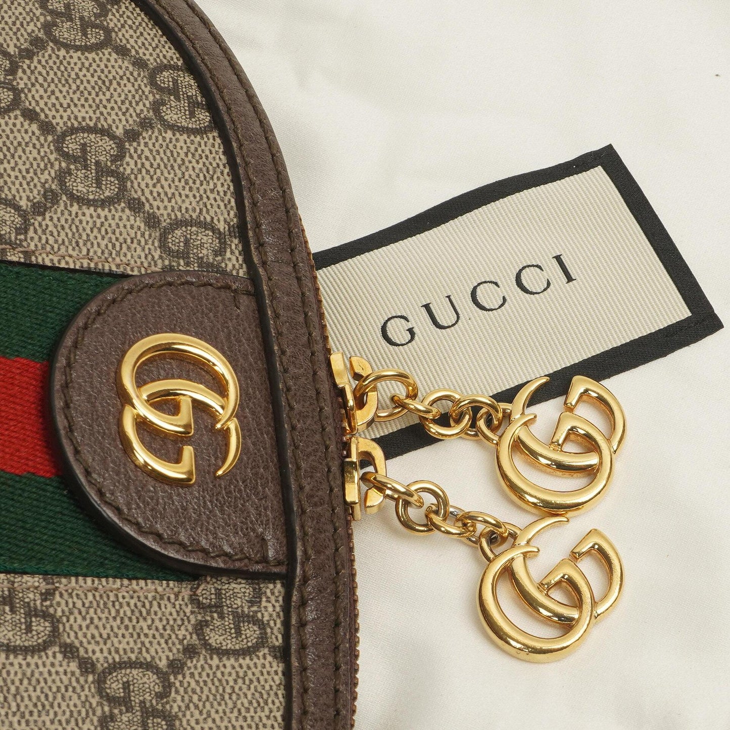 Gucci Ophidia Dome Small Web GG Supreme Monogram Shoulder Bag