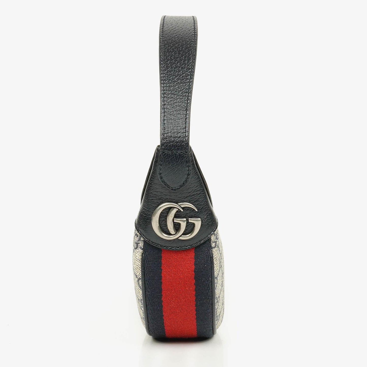 Gucci Ophidia GG Supreme Canvas And Navy Leather Mini Bag