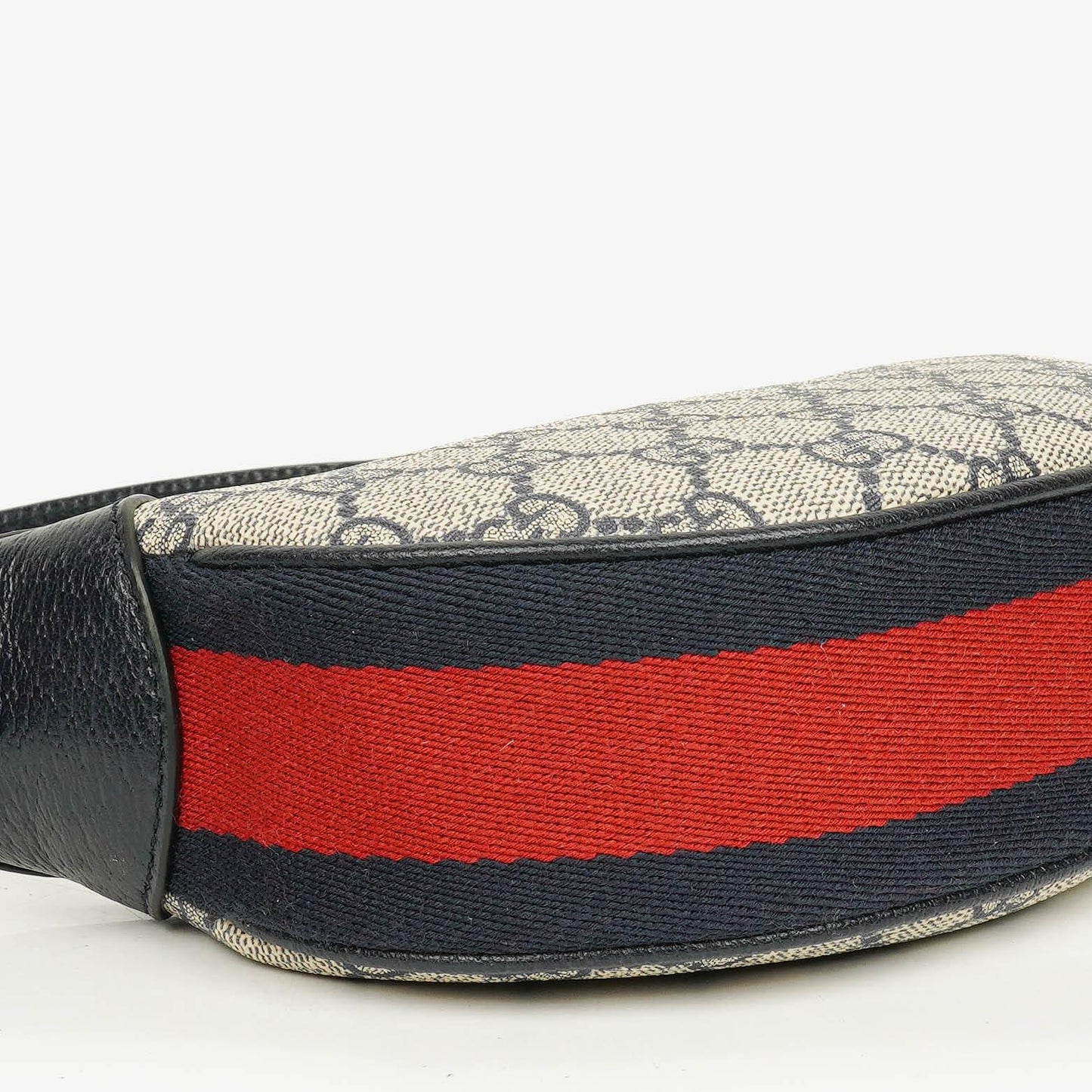 Gucci Ophidia GG Supreme Canvas And Navy Leather Mini Bag