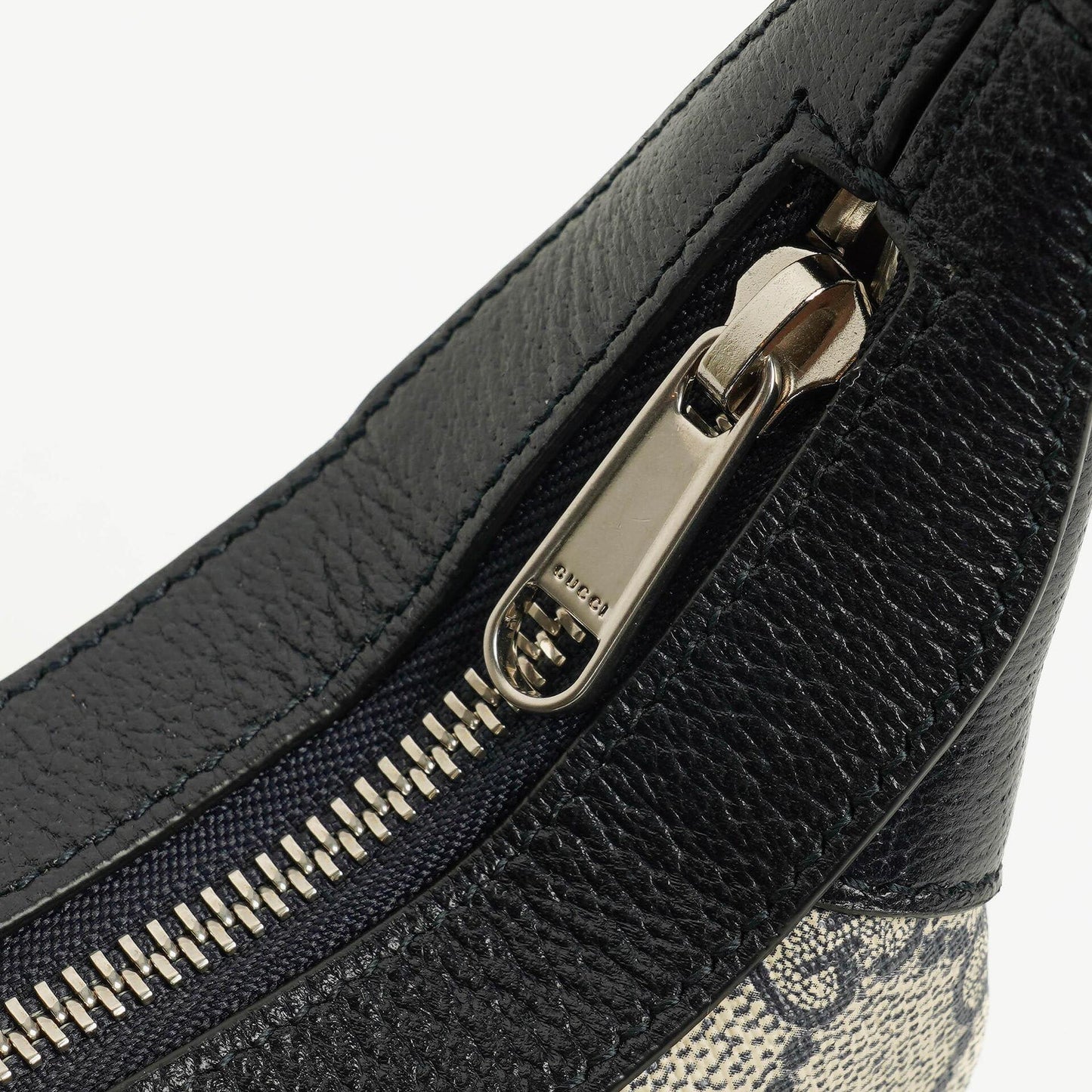 Gucci Ophidia GG Supreme Canvas And Navy Leather Mini Bag