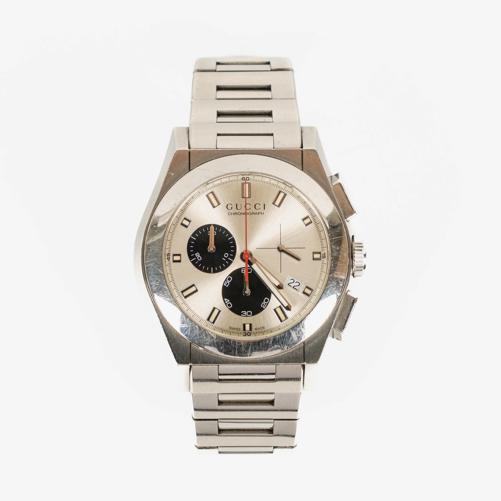 Gucci Pantheon Chronograph Stainless Stell