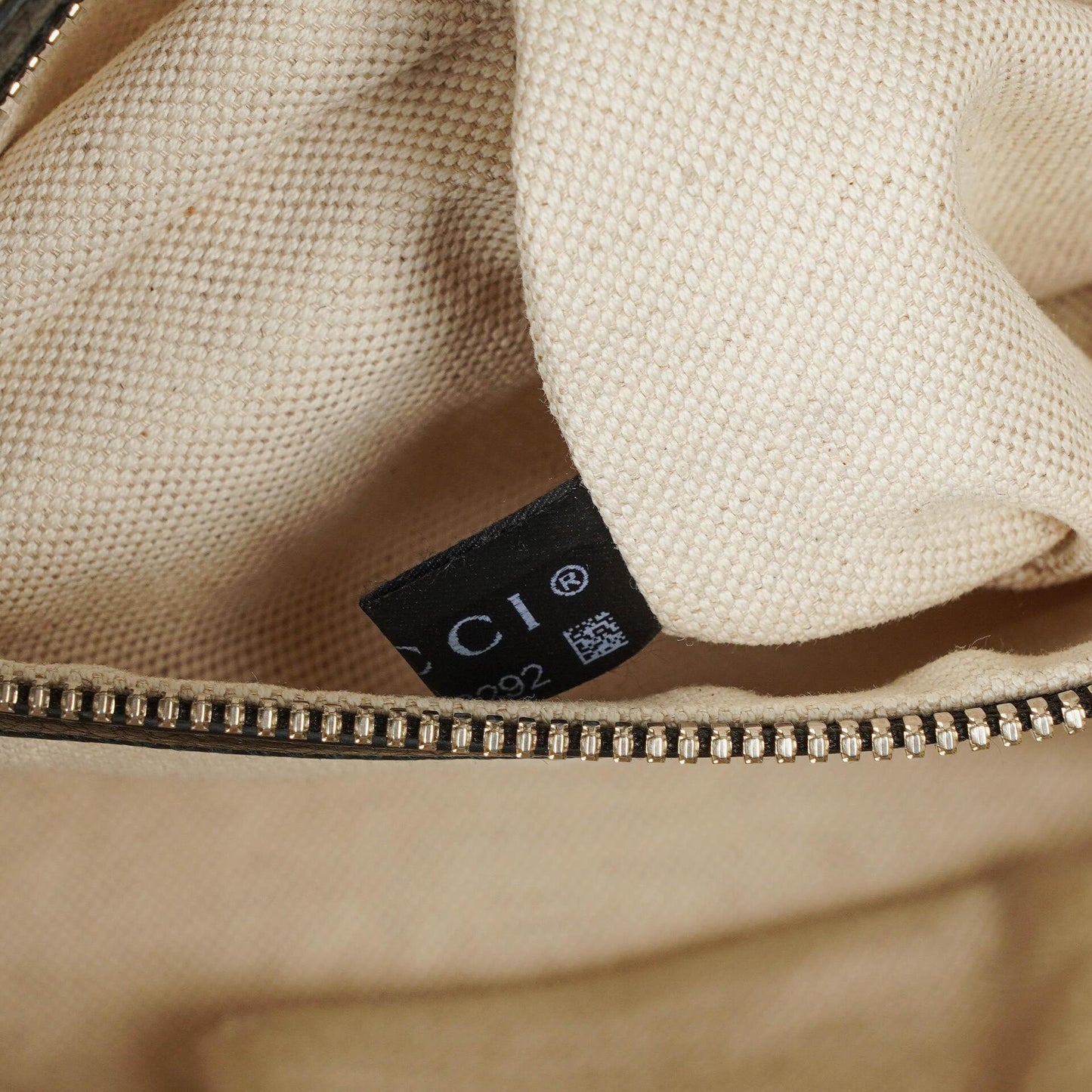 Gucci Pebbled Black Leather Messenger Bag