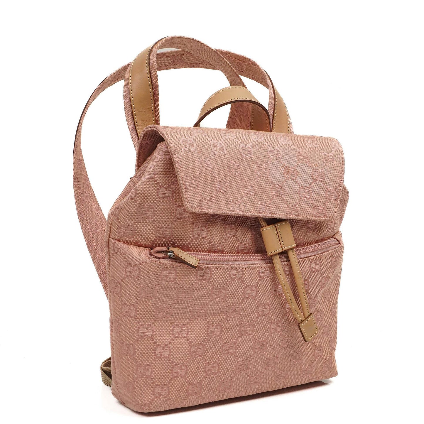 Gucci Pink GG Canvas Monogram Backpack
