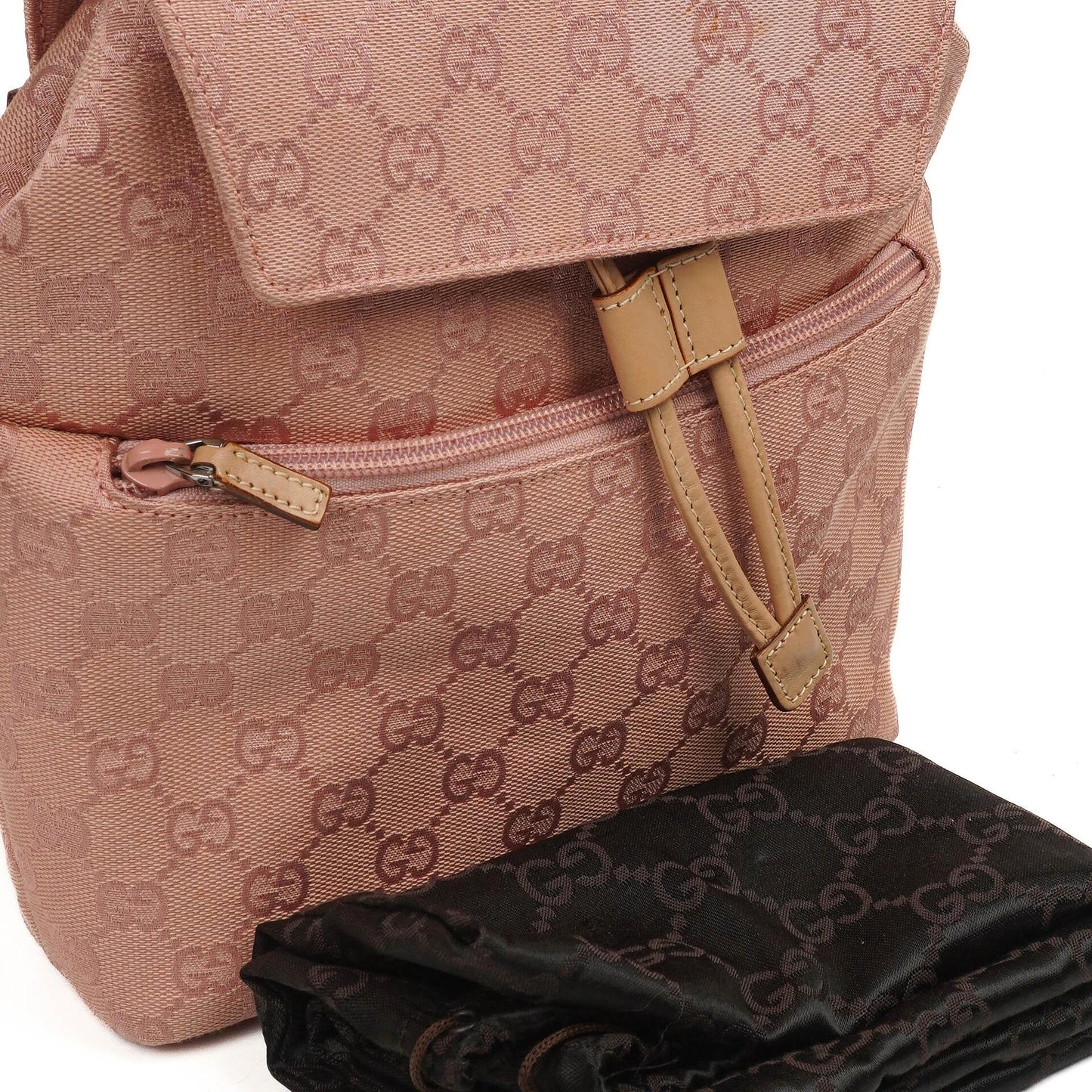 Gucci Pink GG Canvas Monogram Backpack