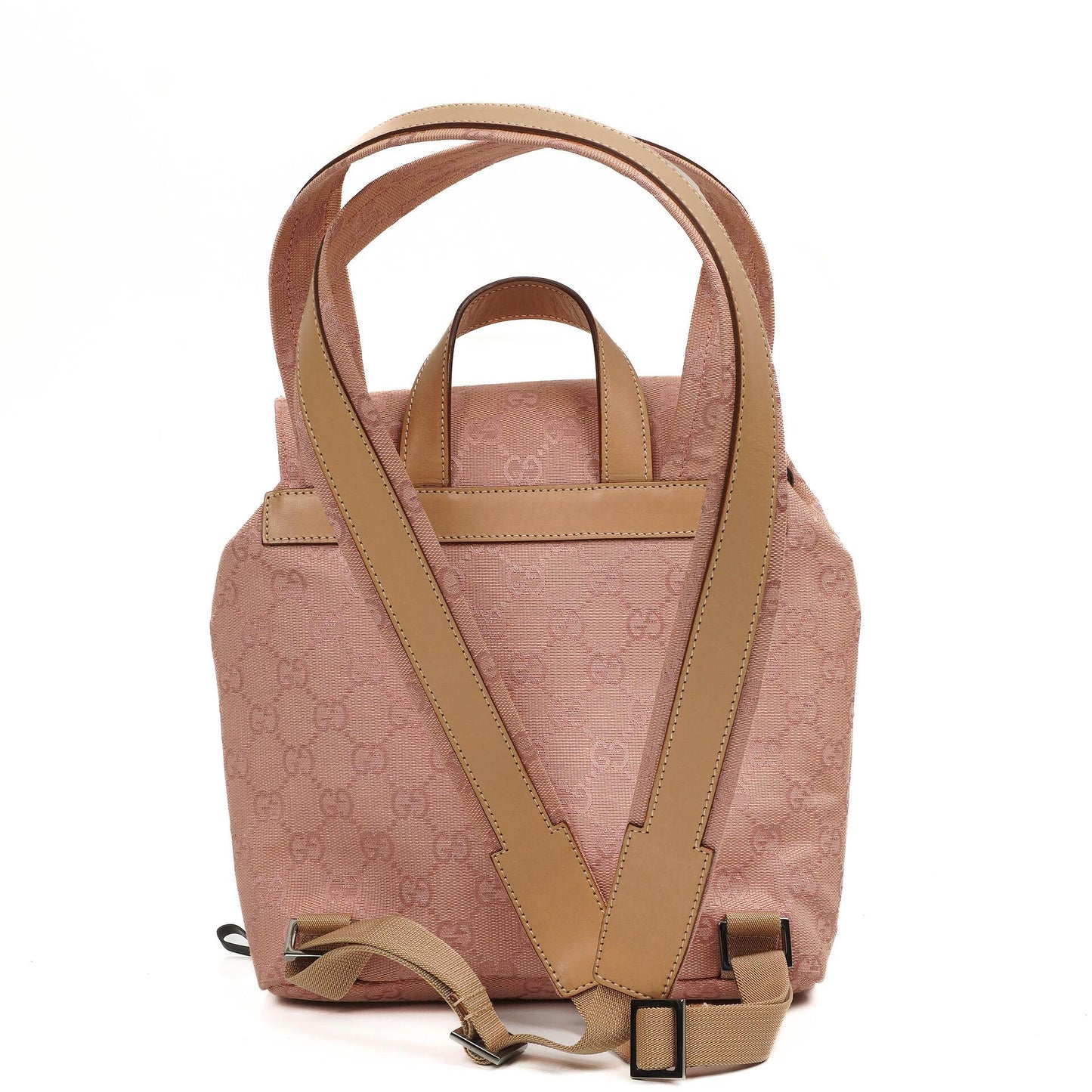 Gucci Pink GG Canvas Monogram Backpack