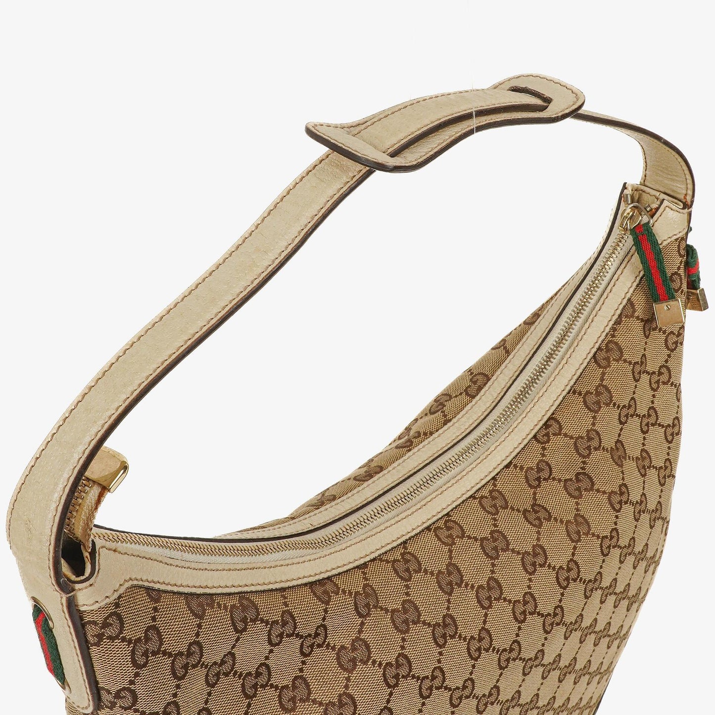 Gucci Princy Beige/Ebony GG Fabric Hobo Bag