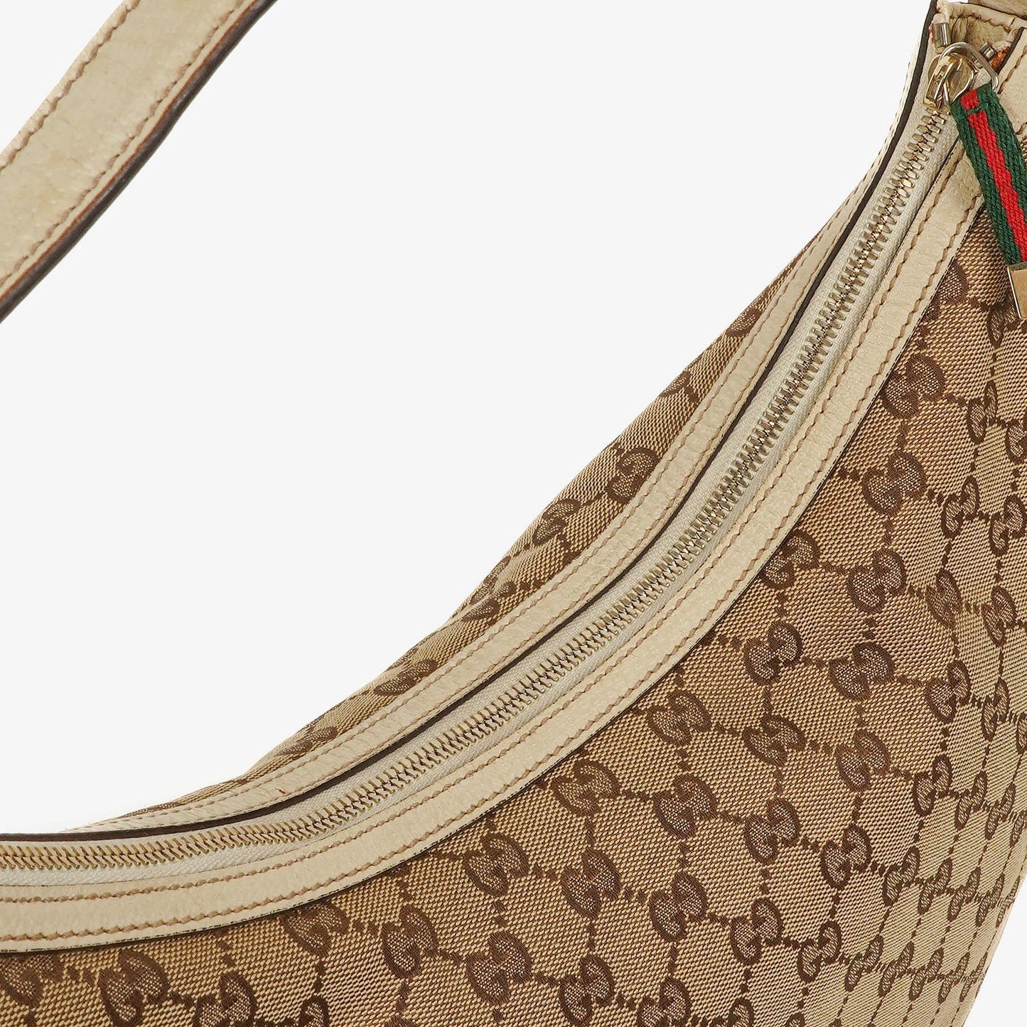 Gucci Princy Beige/Ebony GG Fabric Hobo Bag