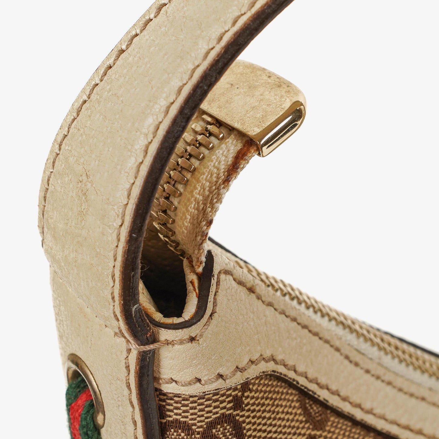 Gucci Princy Beige/Ebony GG Fabric Hobo Bag