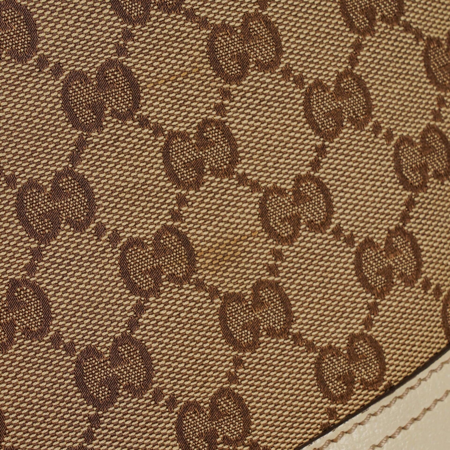 Gucci Princy Beige/Ebony GG Fabric Hobo Bag