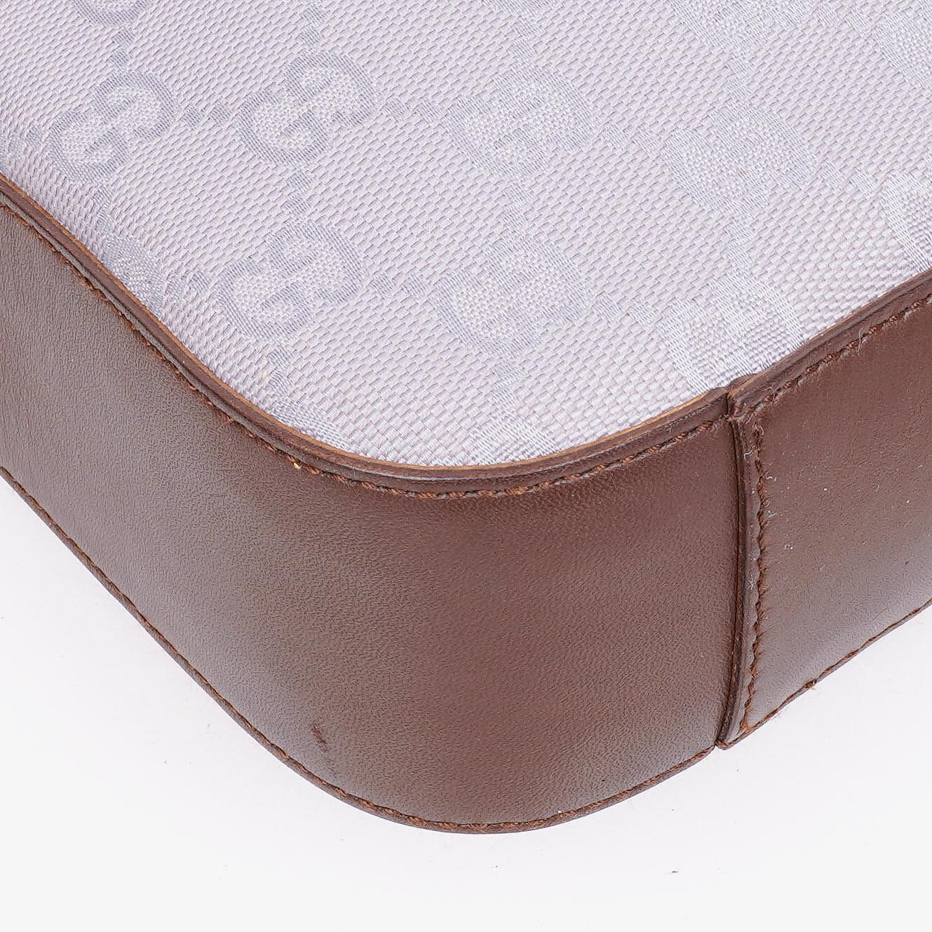 Gucci Purple GG Canvas Shoulder Hobo Bag