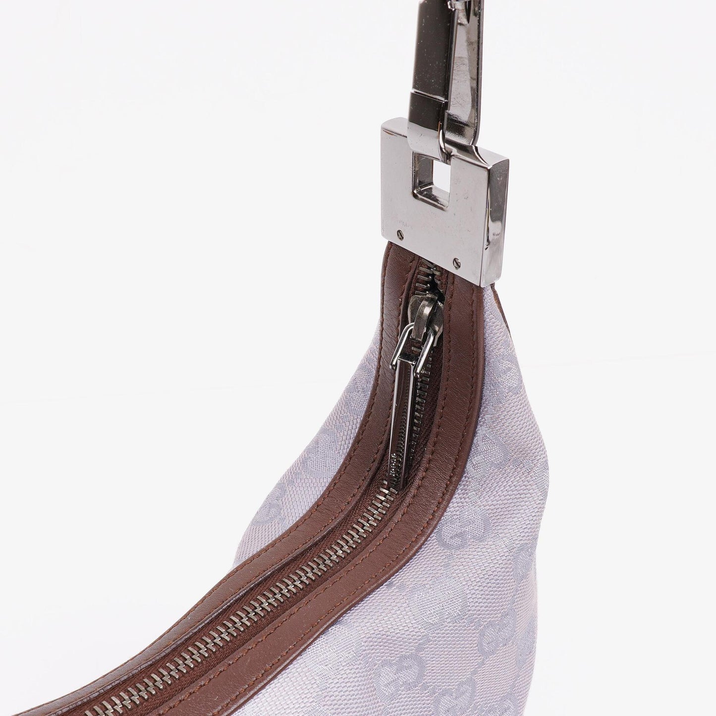 Gucci Purple GG Canvas Shoulder Hobo Bag