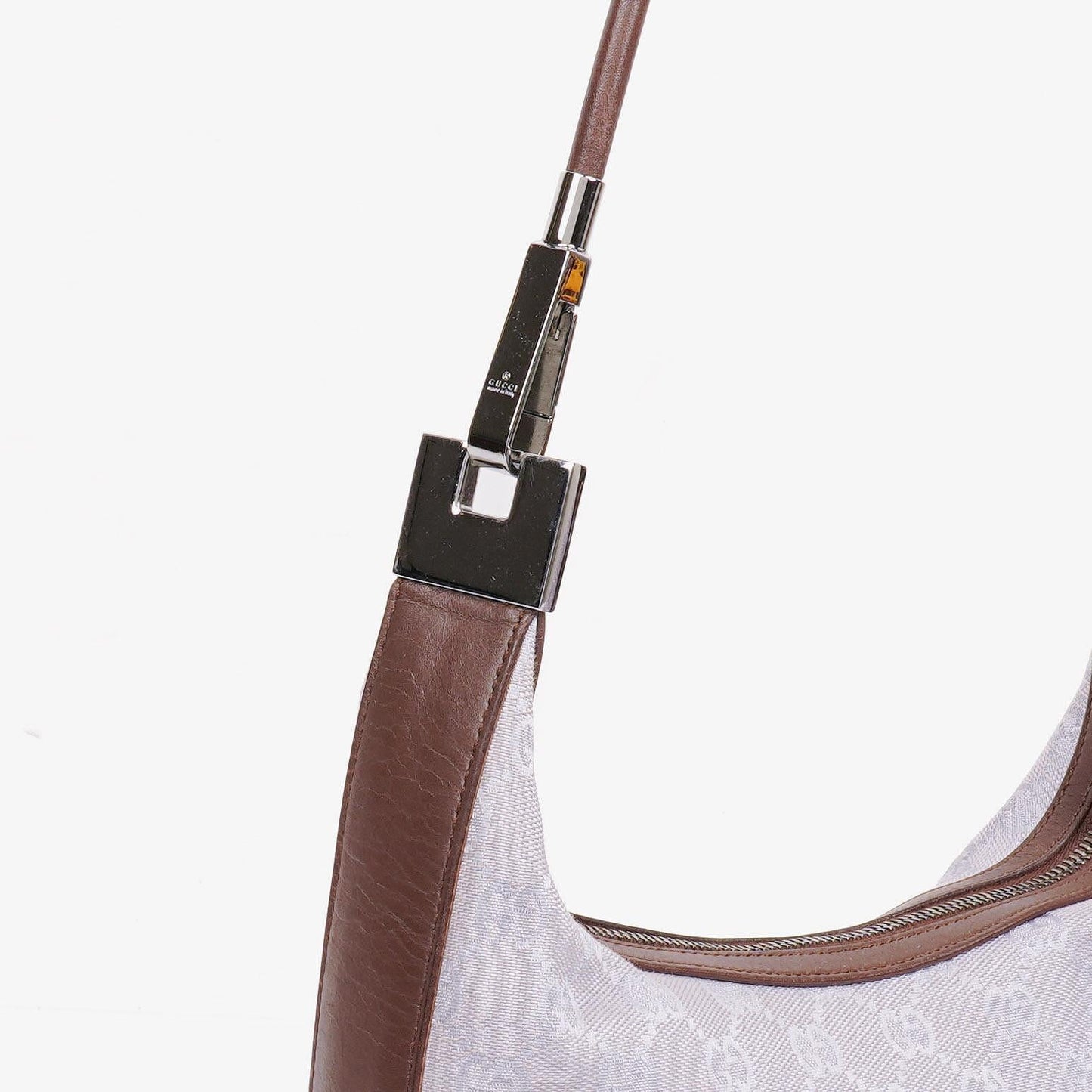 Gucci Purple GG Canvas Shoulder Hobo Bag