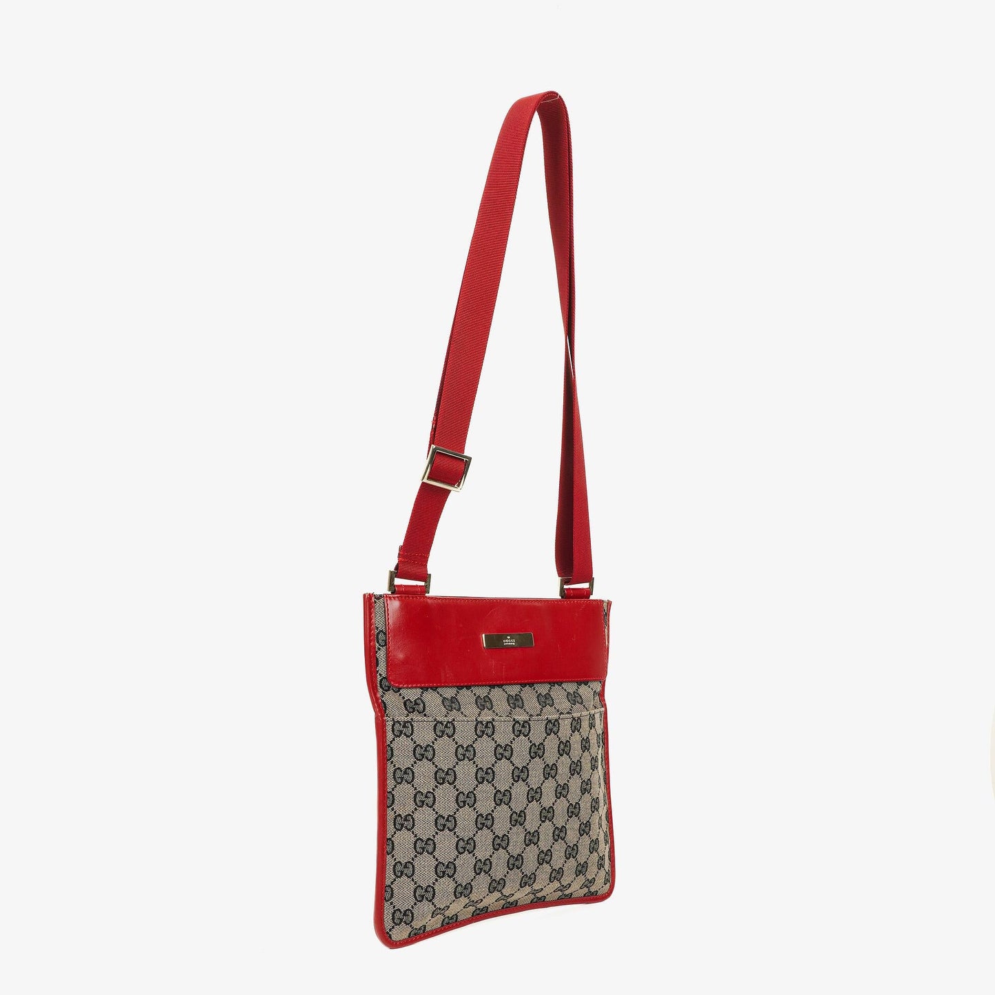 Gucci Red GG Canvas Shoulder Bag