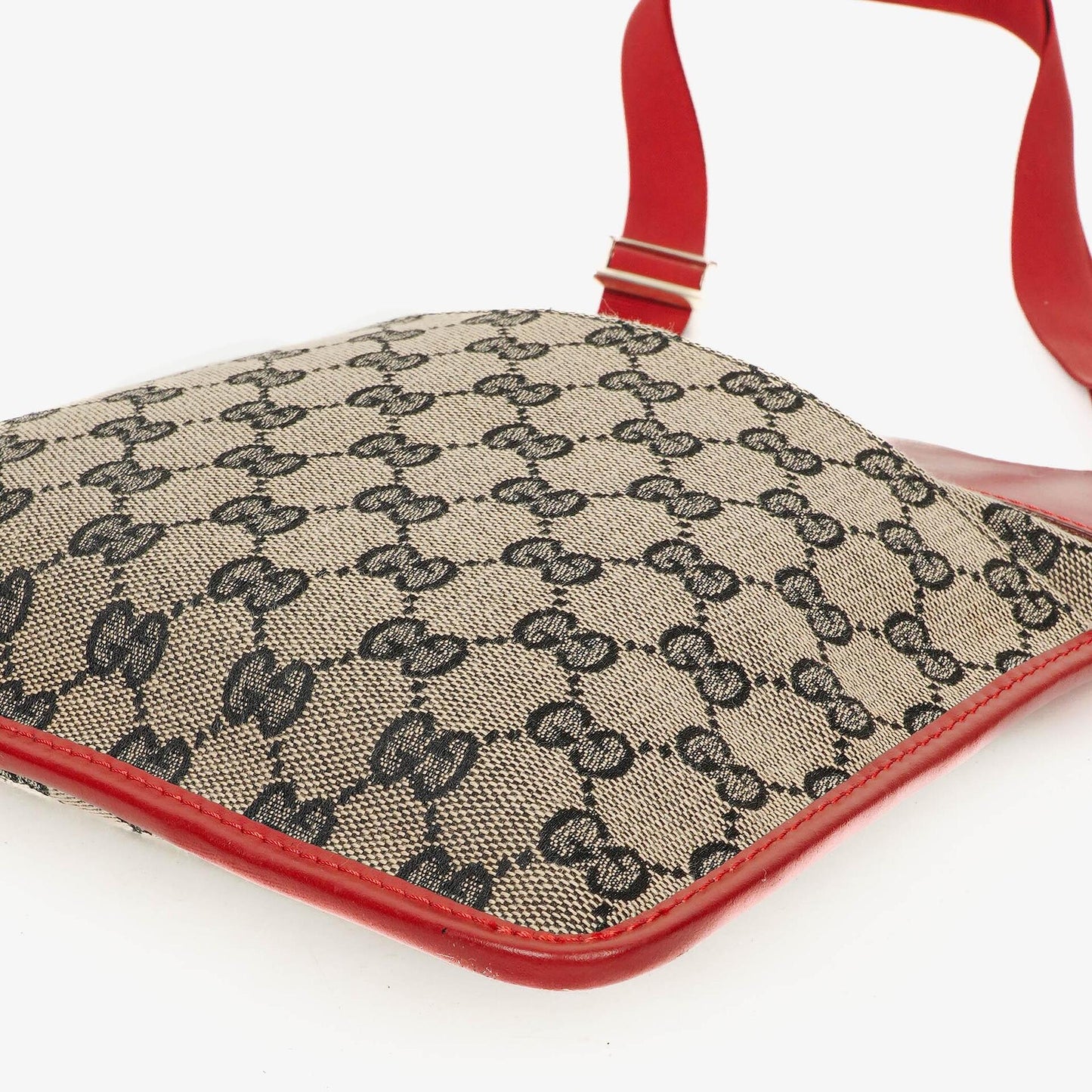 Gucci Red GG Canvas Shoulder Bag