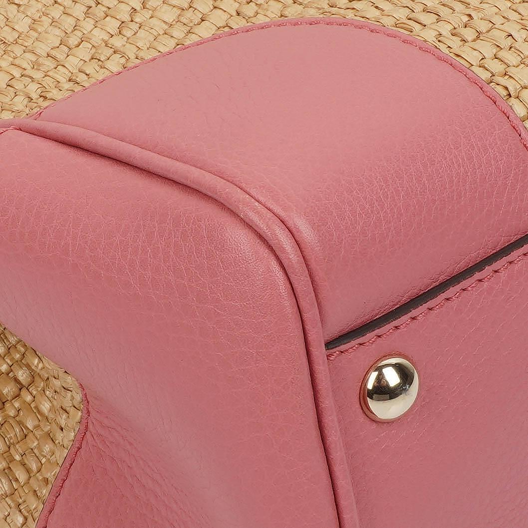 Gucci Shopper Bamboo Raffia Tote Bag