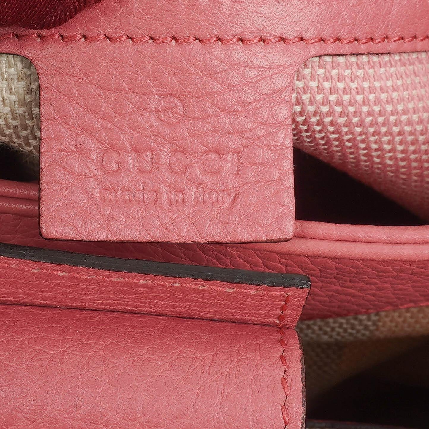 Gucci Shopper Bamboo Raffia Tote Bag