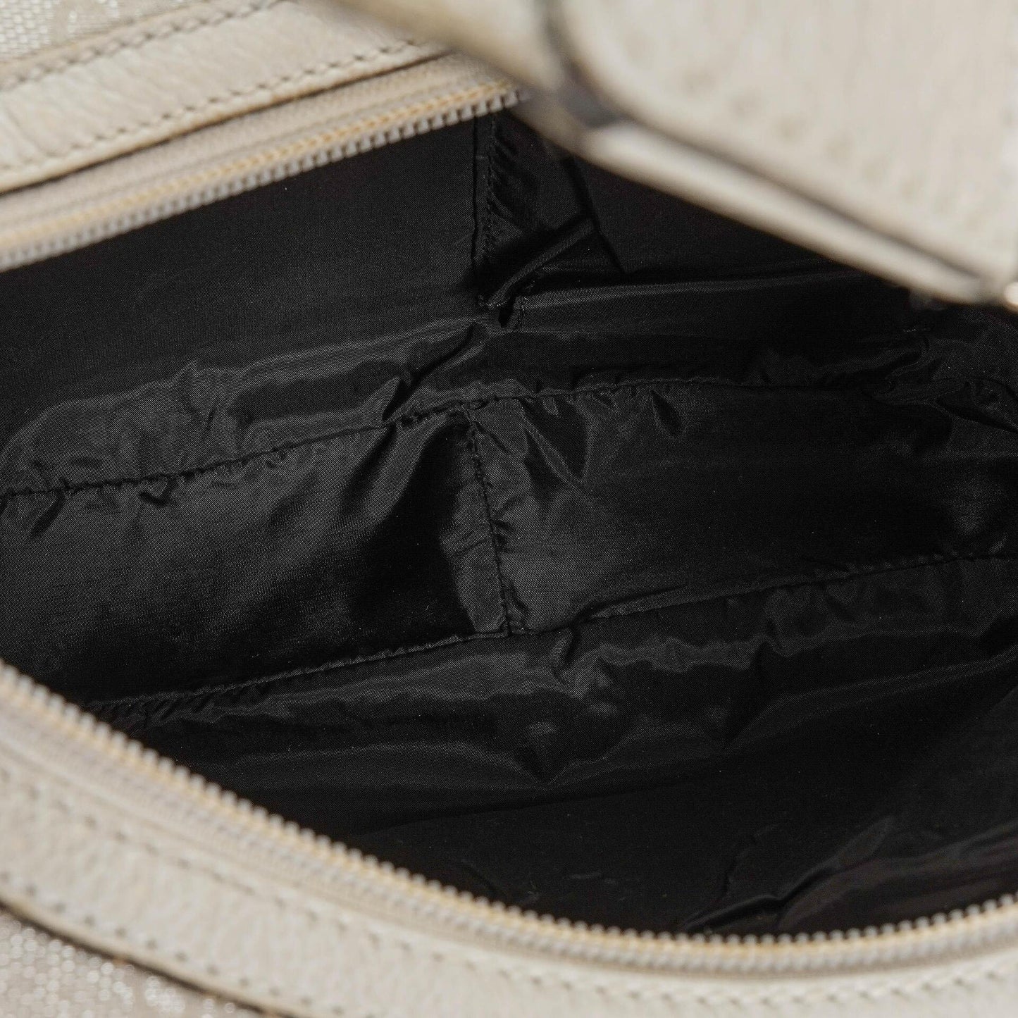 Gucci Silver Metallic Canvas Hobo Bag