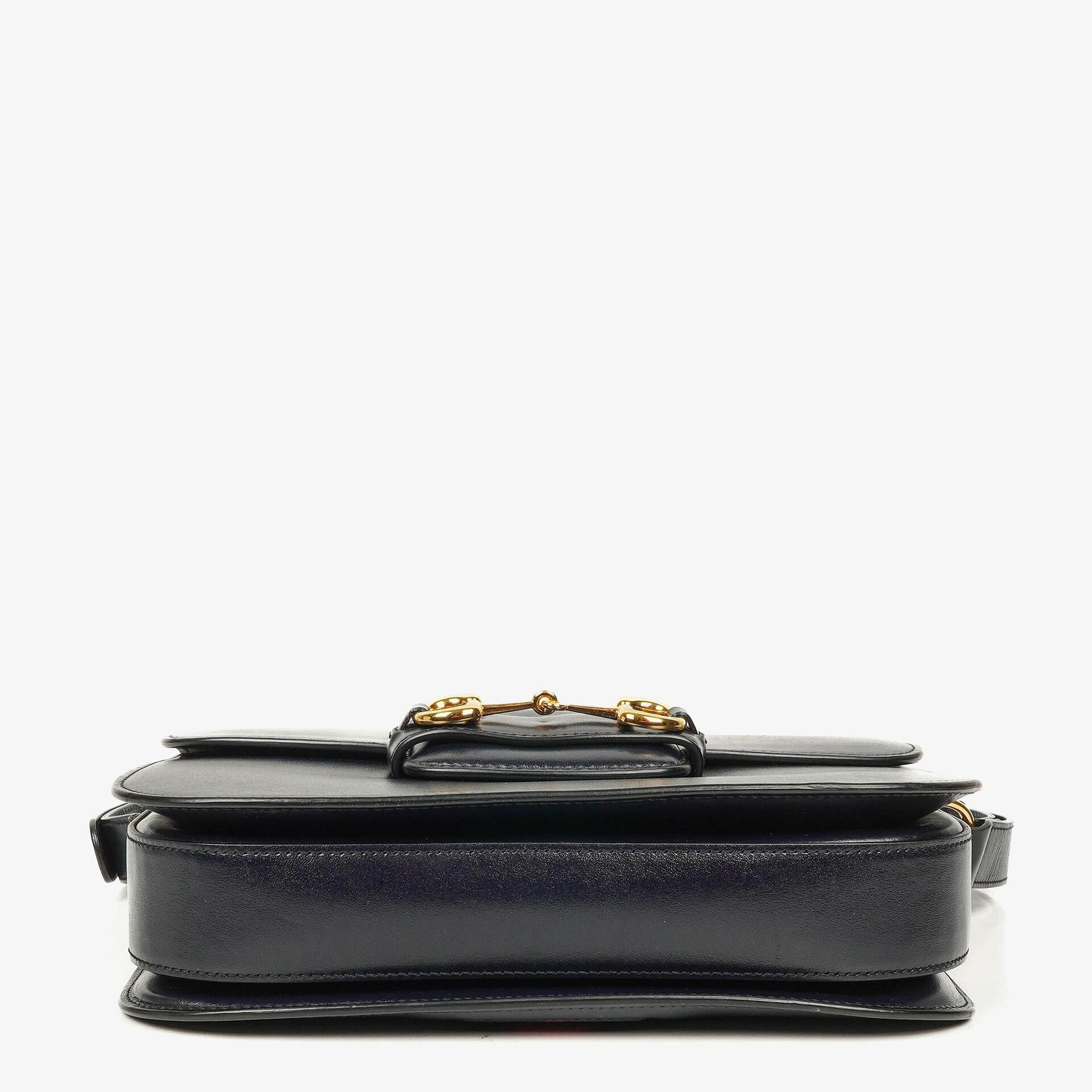 Gucci Small Horsebit 1955 Dark Navy Leather Shoulder Bag