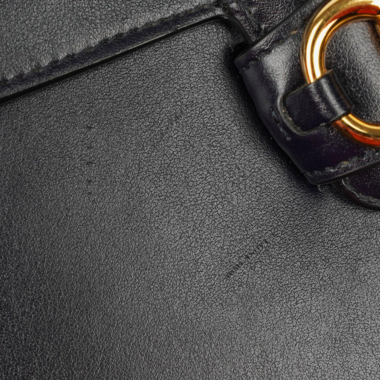 Gucci Small Horsebit 1955 Dark Navy Leather Shoulder Bag