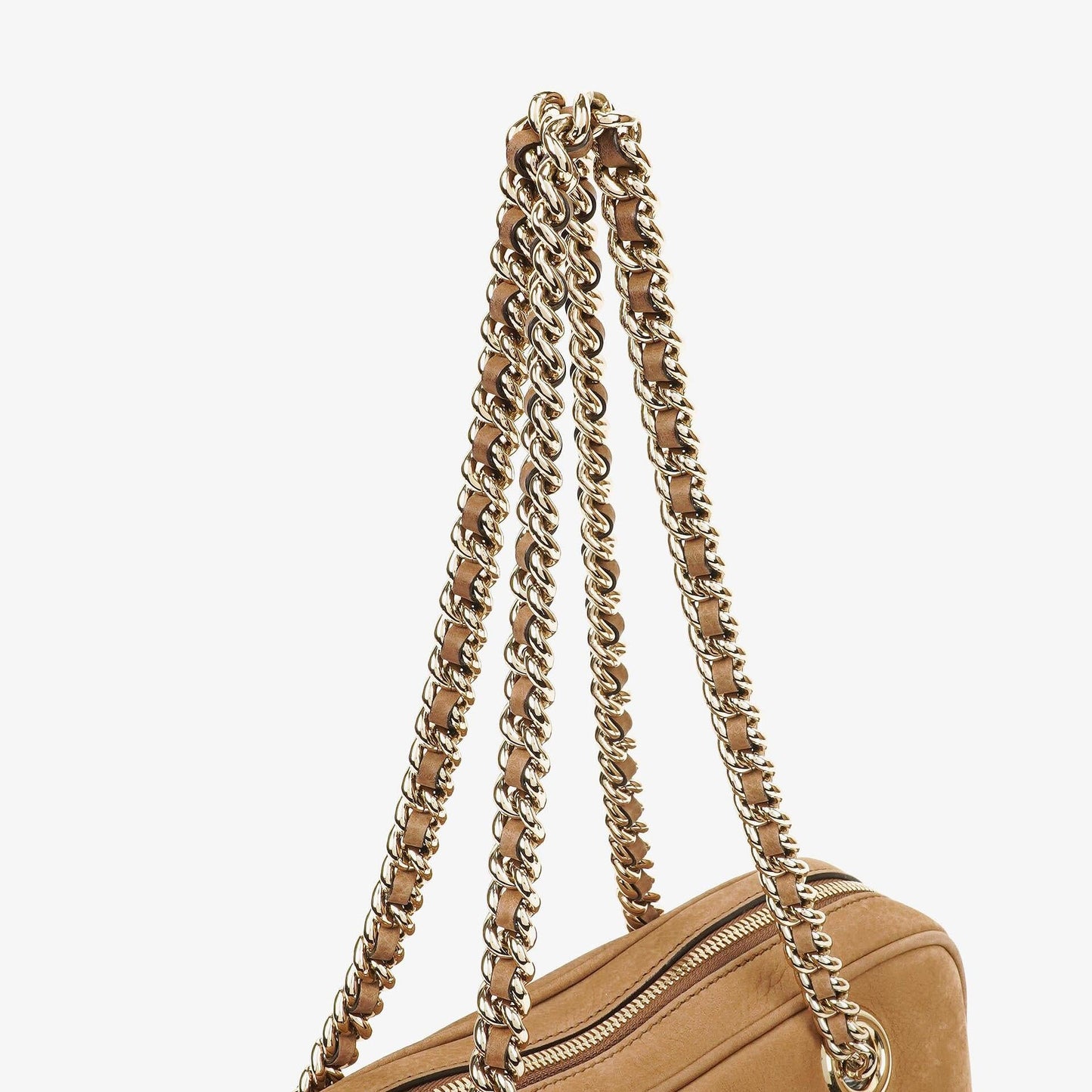 Gucci Small Soho Bowler Brown Nubuck Bag