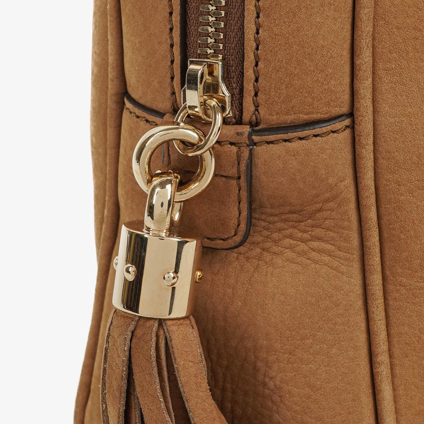 Gucci Small Soho Bowler Brown Nubuck Bag