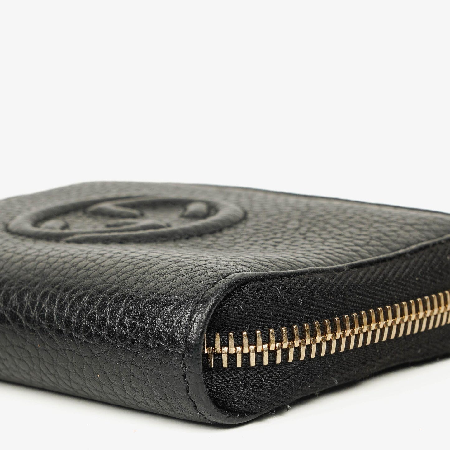 Gucci Soho Black Leather Coin Case