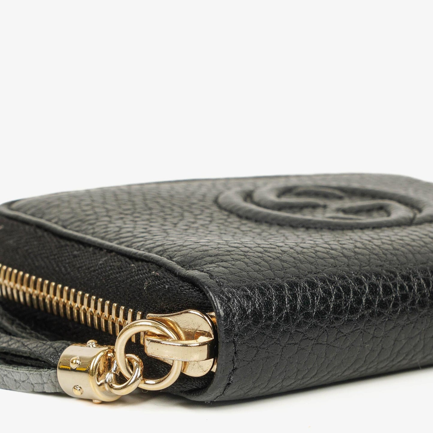 Gucci Soho Black Leather Coin Case
