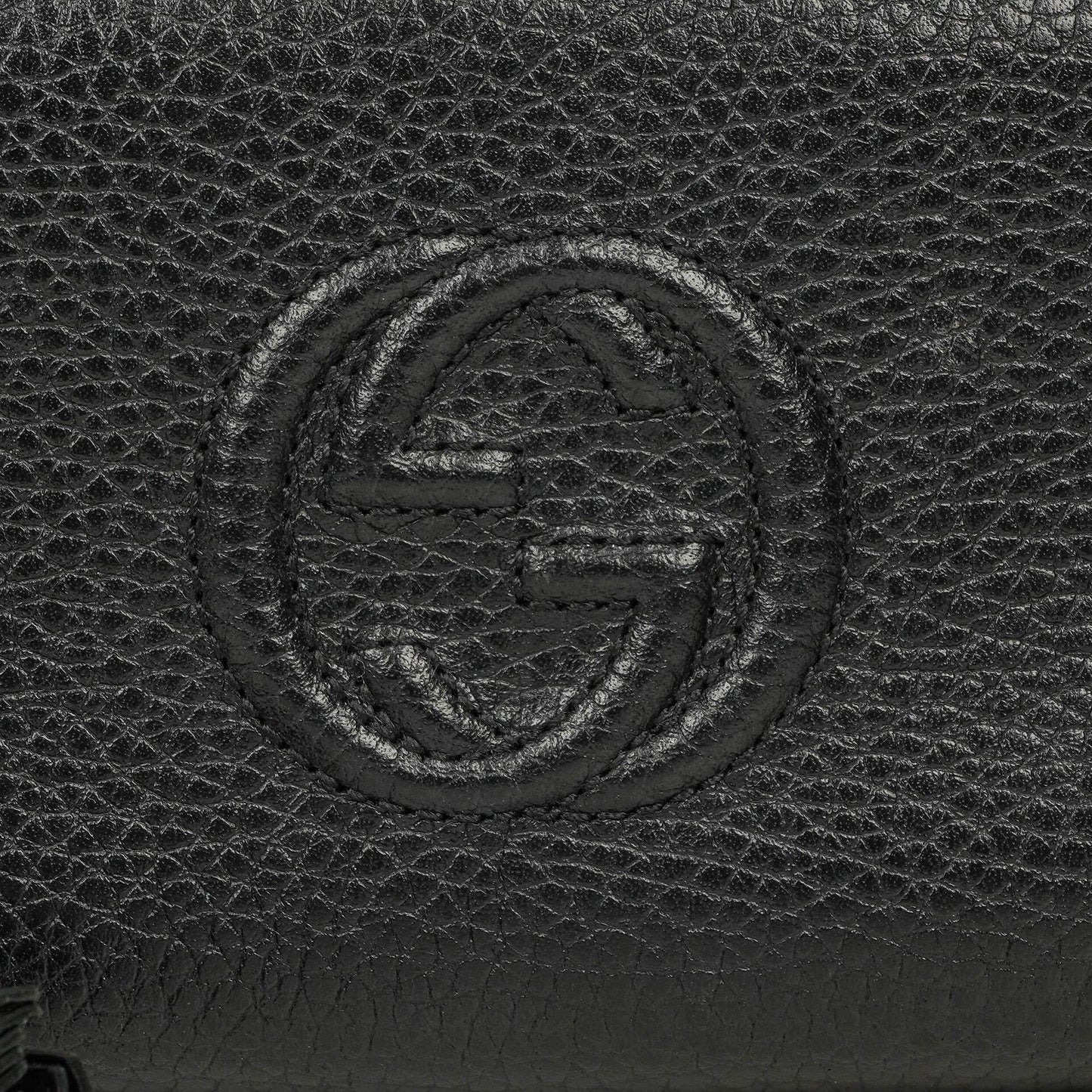 Gucci Soho Black Leather Coin Case