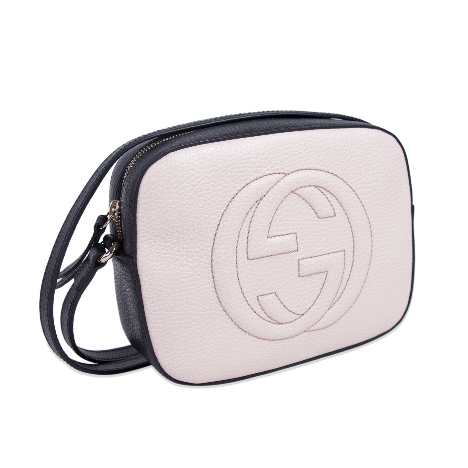 Gucci Soho Leather Canvas Crossbody